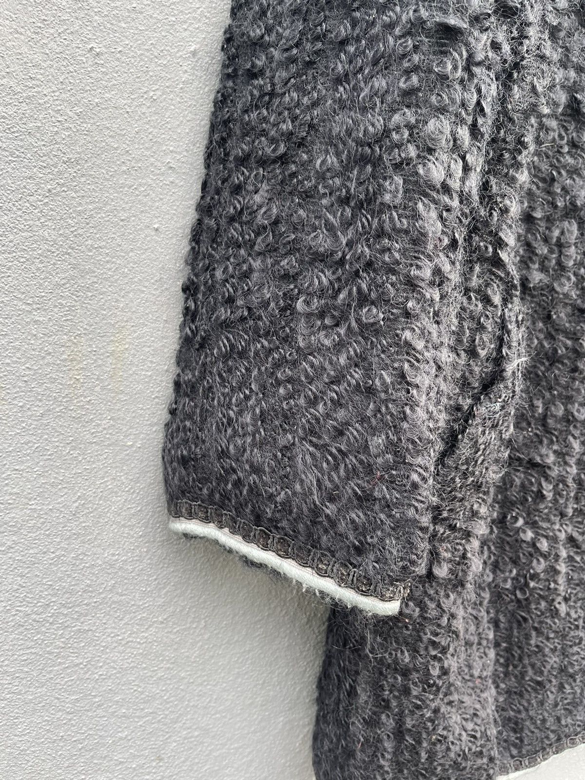 Designer Rare Rond Bonheur Black Textured Wool Jacket - Size 9 Size M / US 6-8 / IT 42-44 - 5 Thumbnail