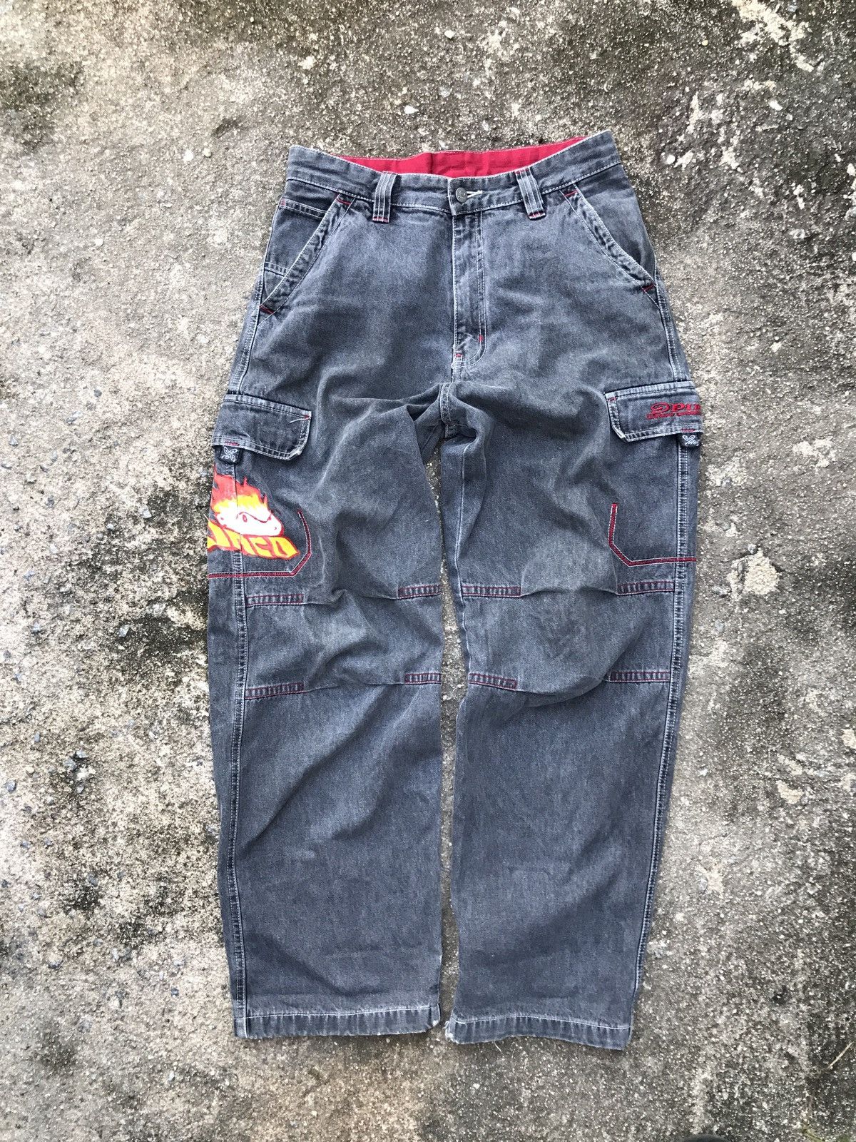 VINTAGE Y2K FLAMEHEAD JNCO PIKO BAGGY JEANS