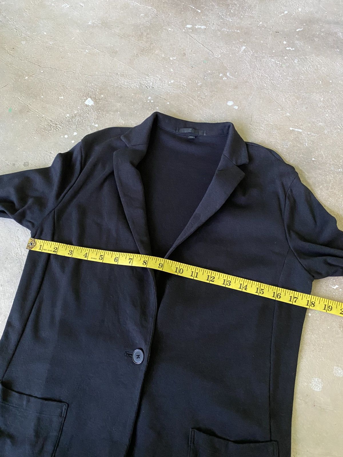 Uniqlo UNIQLO Minimal Knit Blazer Soft Tailored Black Jacket Size S / US 4 / IT 40 - 10 Thumbnail