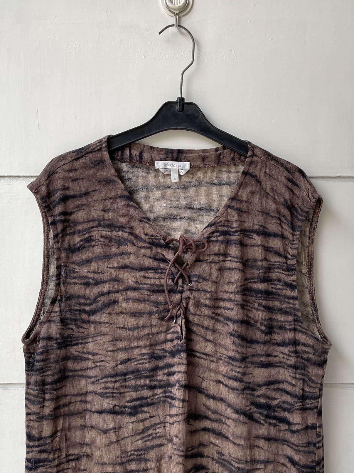 Max Mara MAX MARA Patterned Dress Size S / US 4 / IT 40 - 10 Thumbnail