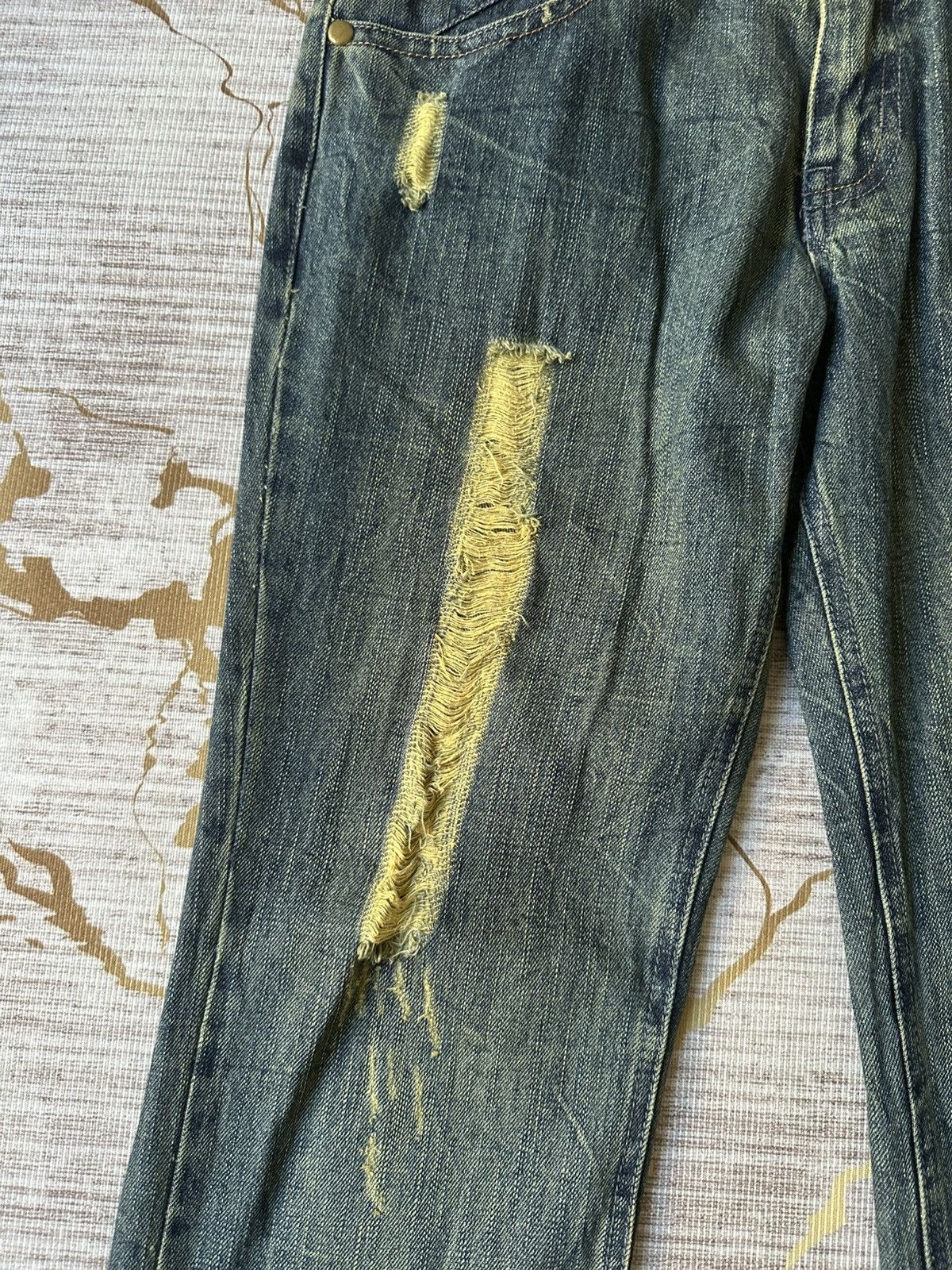 Tornado Mart FLARE Tornado Mart Design Style Distressed Denim Size US 34 / EU 50 - 9 Thumbnail