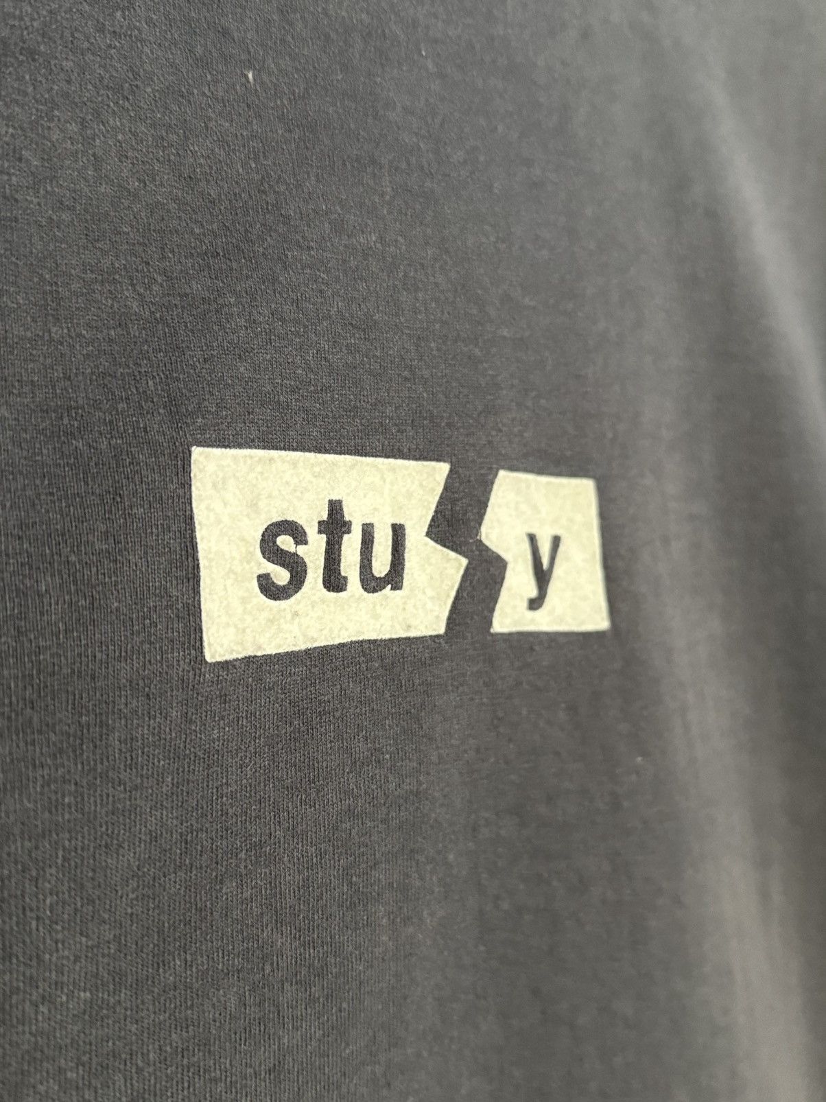 Stussy Thrashed Vintage Stussy Box Logo Sun Faded Tee Size US M / EU 48-50 / 2 - 5 Thumbnail
