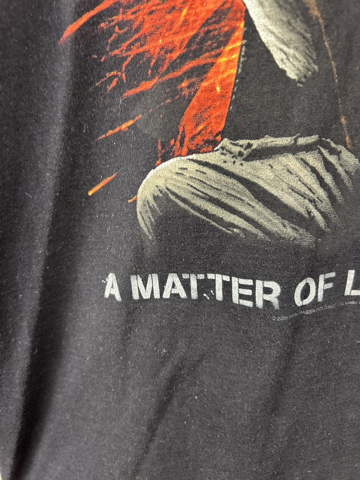 Vintage Vintage 00s Iron Maiden A Matter Of Life and Death 2006 Tee Size US XL / EU 56 / 4 - 9 Thumbnail