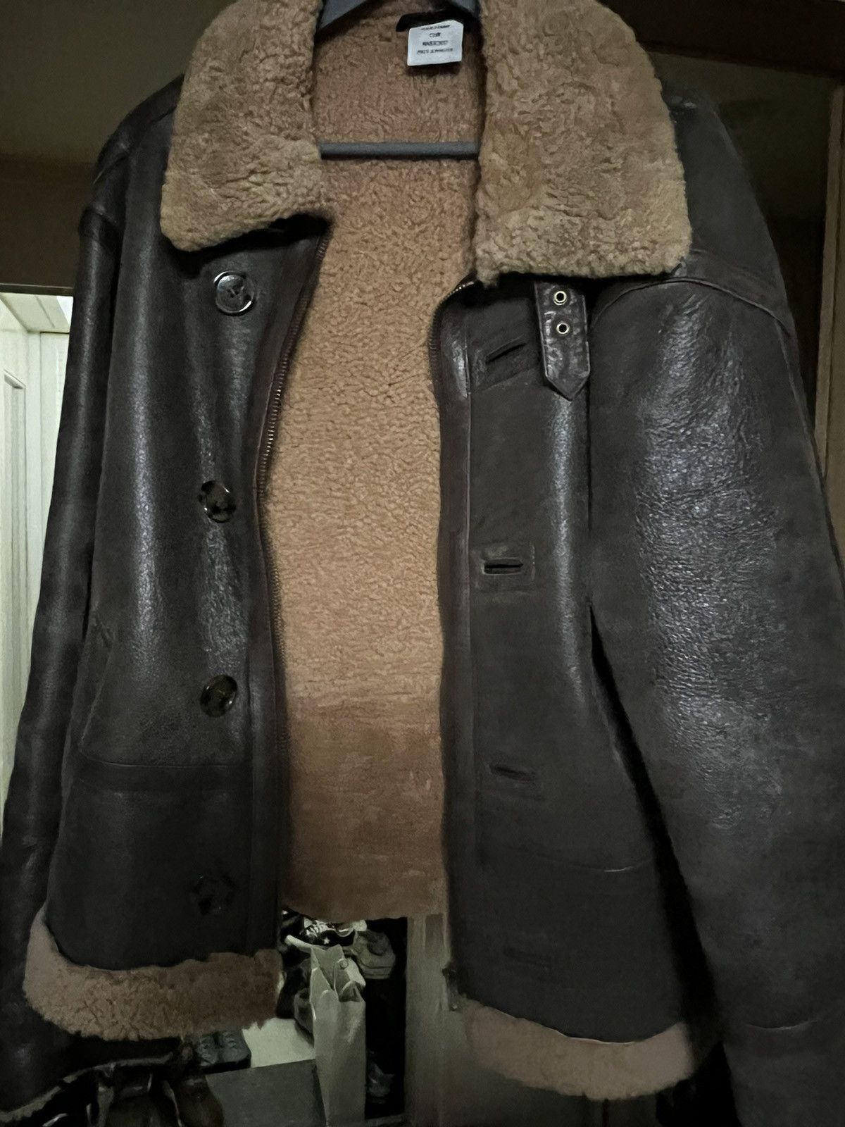 Vetements Ete 2017 Brown Shearling Pilot Jacket Size US L / EU 52-54 / 3 - 14 Thumbnail