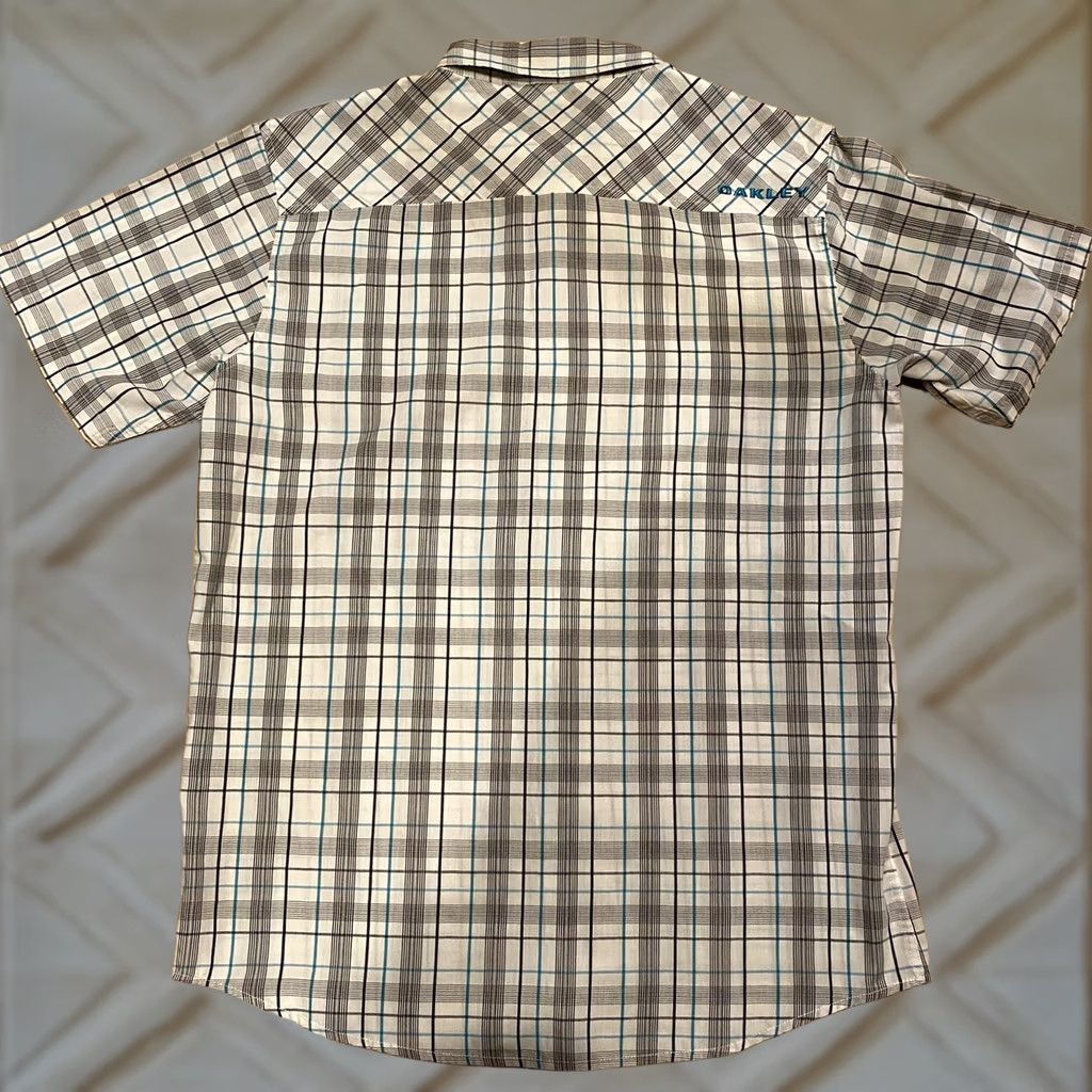Oakley Oakley Men’s Plaid Short Sleeve Button-Up Embroidered Shirt M Multicolor Size US M / EU 48-50 / 2 - 1 Thumbnail