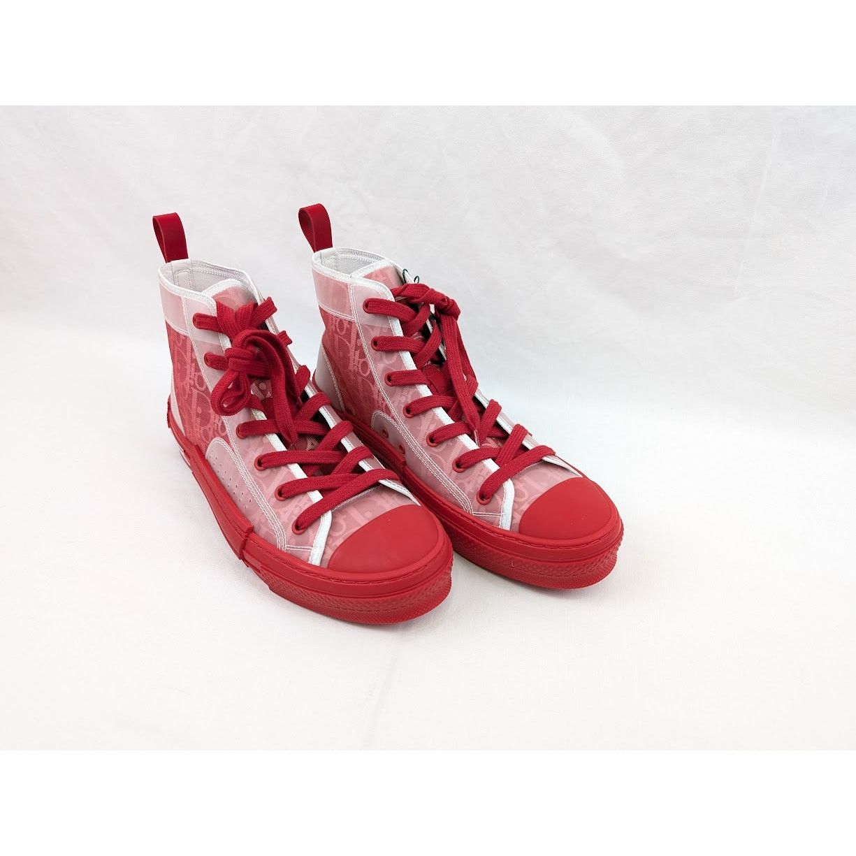 Dior o1rshd1 B23 High-Top Oblique Sneakers in Bordeaux/Ro Size US 8 / EU 41 - 14 Thumbnail