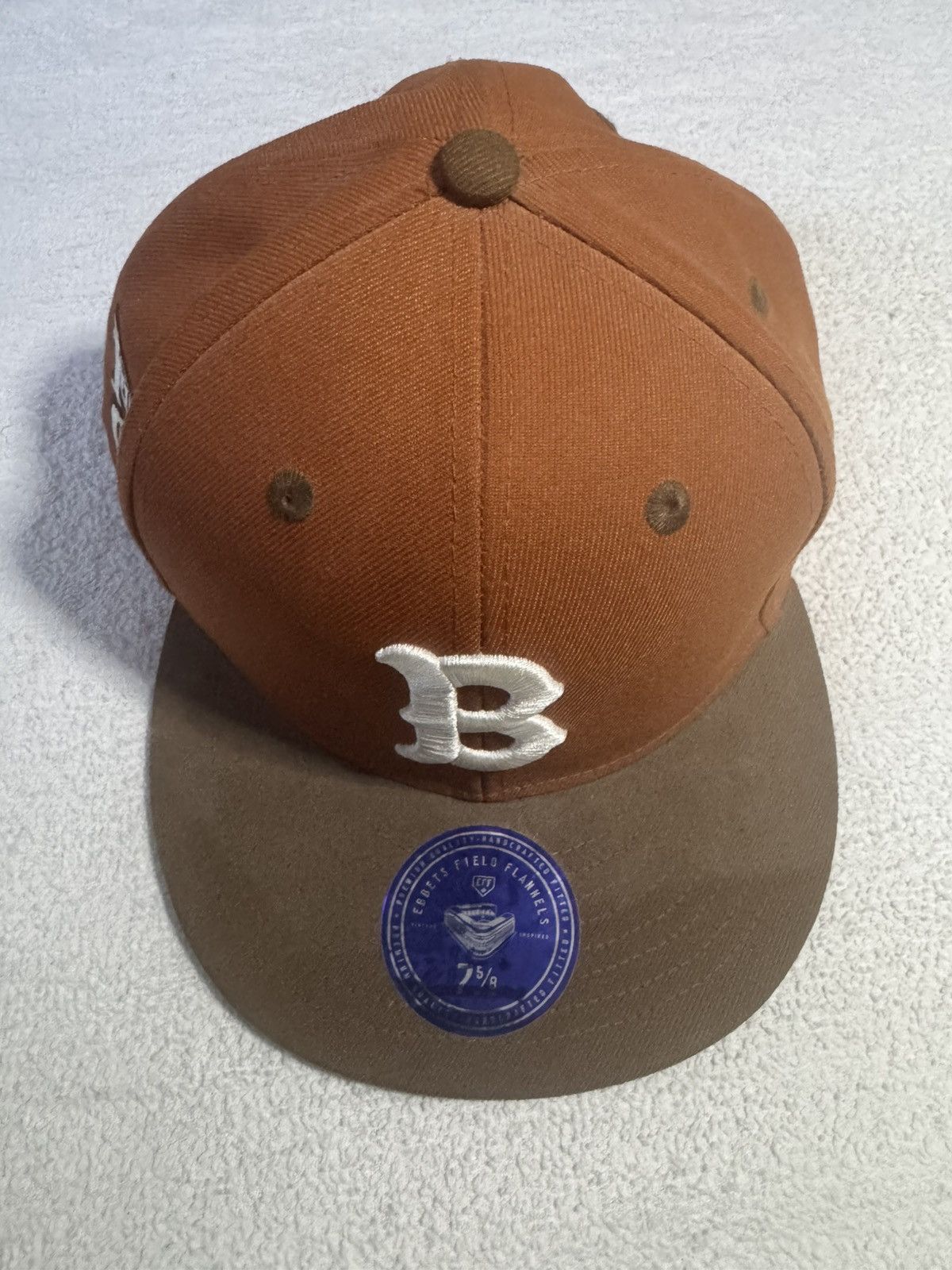 Ebbets Field Flannels Brooklyn Giants Royal Sandbag Fit Vintage NLB Size ONE SIZE - 5 Thumbnail