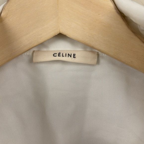 Celine CÉLINE Sleeveless button up shirt in embroidered voile Size S / US 4 / IT 40 - 8 Thumbnail