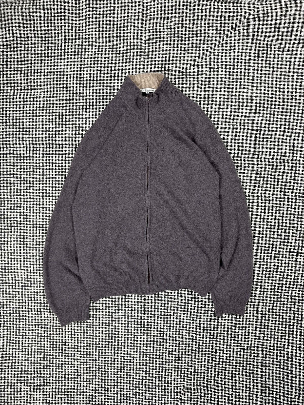 Vintage 100% cashmere top quality zip up sweater sartorial style Size US XL / EU 56 / 4 - 4 Thumbnail
