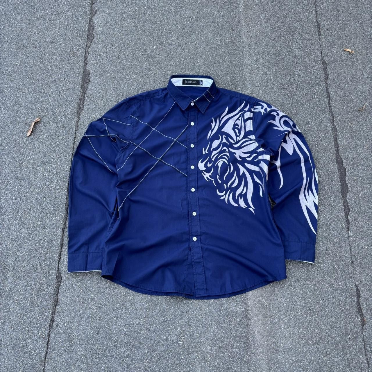Japanese Brand × Vintage Jeansian Dress Shirt Size US XXL / EU 58 / 5 - 1 Thumbnail