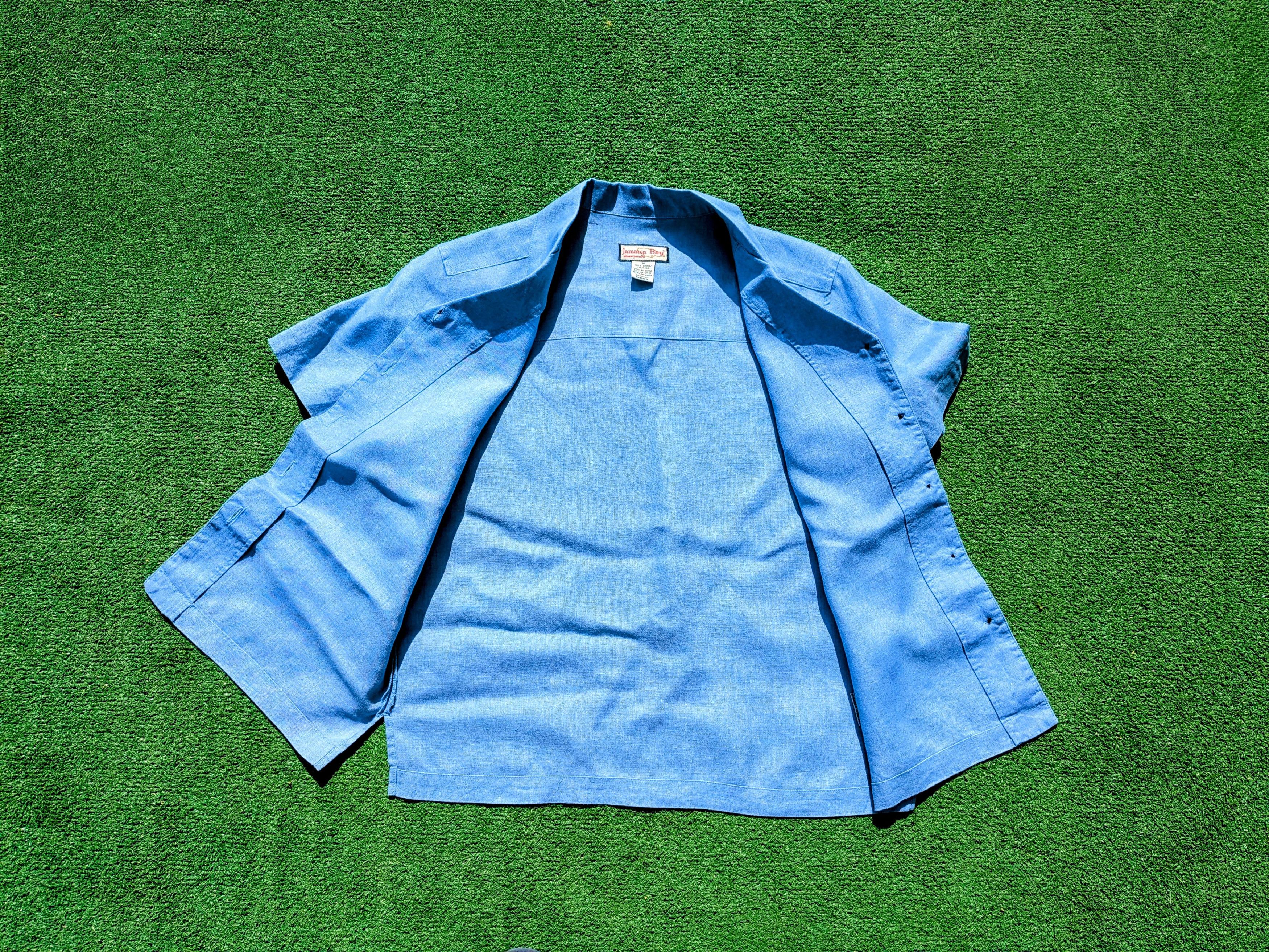 Other Baby Blue Jamaica Bay Loose Button Linen Beach Shirt Size M / US 6-8 / IT 42-44 - 5 Thumbnail