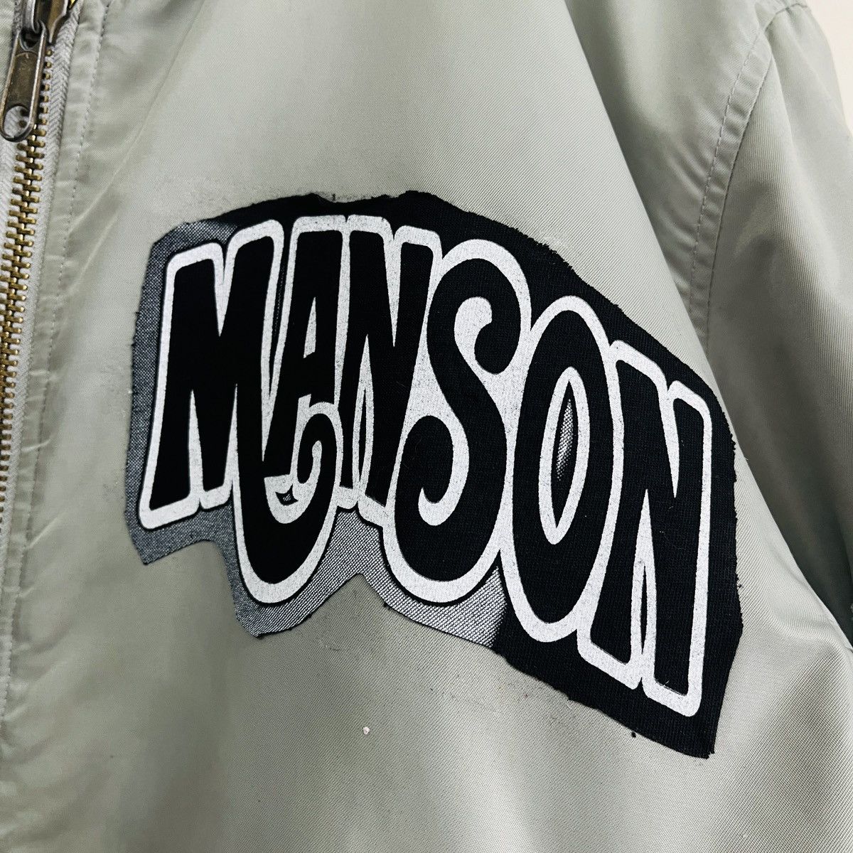 Marilyn Manson Vintage Marilyn Manson Patches Reversible MA-1 Bomber Jacket Size US XL / EU 56 / 4 - 14 Thumbnail