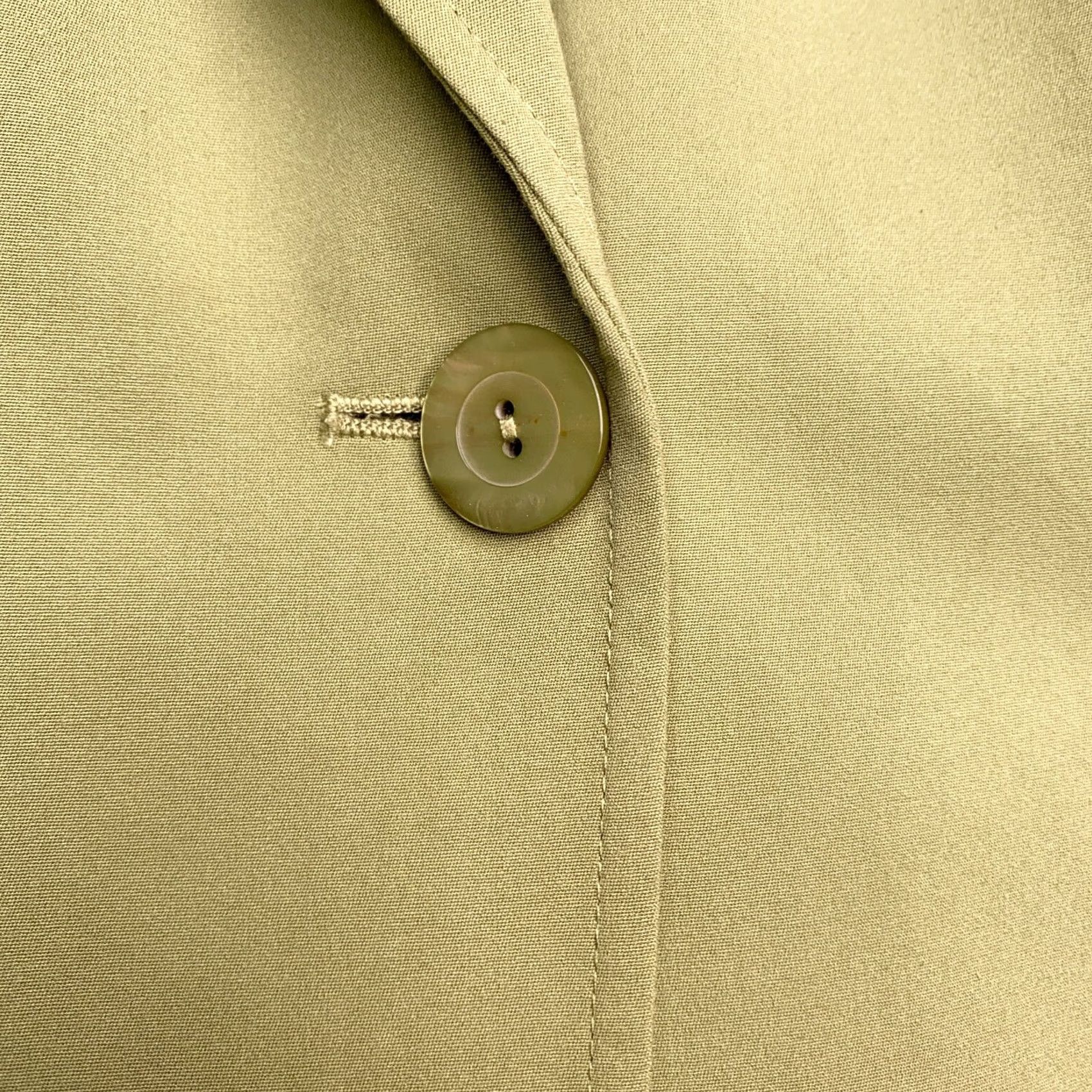 Talbots Talbots Petites Blazer 12 Green Silk Stretch Career New Blazer Jacket Single-Breasted Notch Lapel Womens 12P Solid Long Sleeve Size XL / US 12-14 / IT 48-50 - 5 Thumbnail