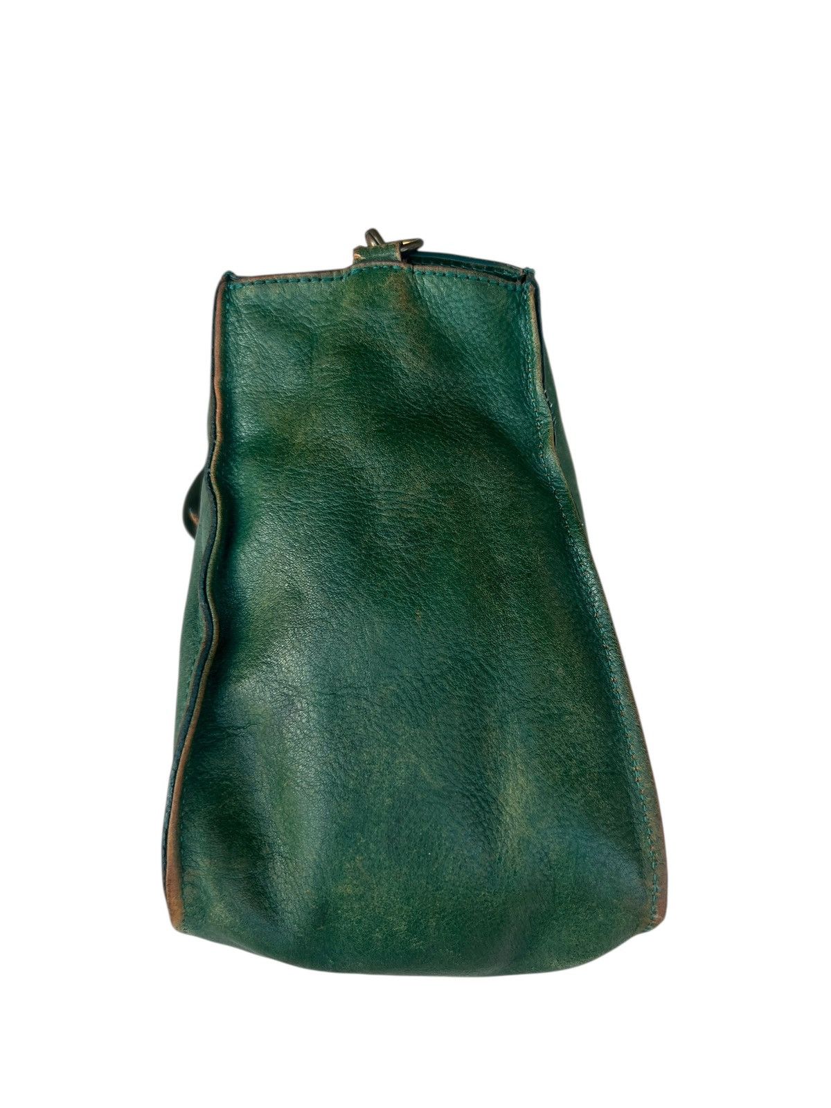 Leather Vintage B. Stuff Japan Faded Patina All Leather 2 Way Bag Size ONE SIZE - 9 Thumbnail