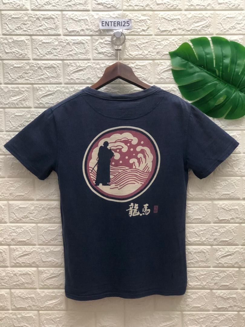 Japanese Brand Vintage Thrashed Faded Vintage Samurai wave Size US M / EU 48-50 / 2 - 2 Thumbnail
