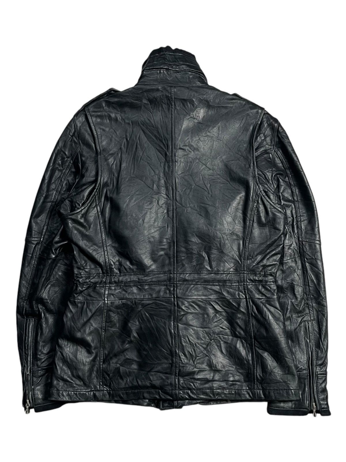 5351 POUR LES HOMMES 5351 Pourless Hommes - Riri Zips Leather Jacket Size US M / EU 48-50 / 2 - 4 Thumbnail
