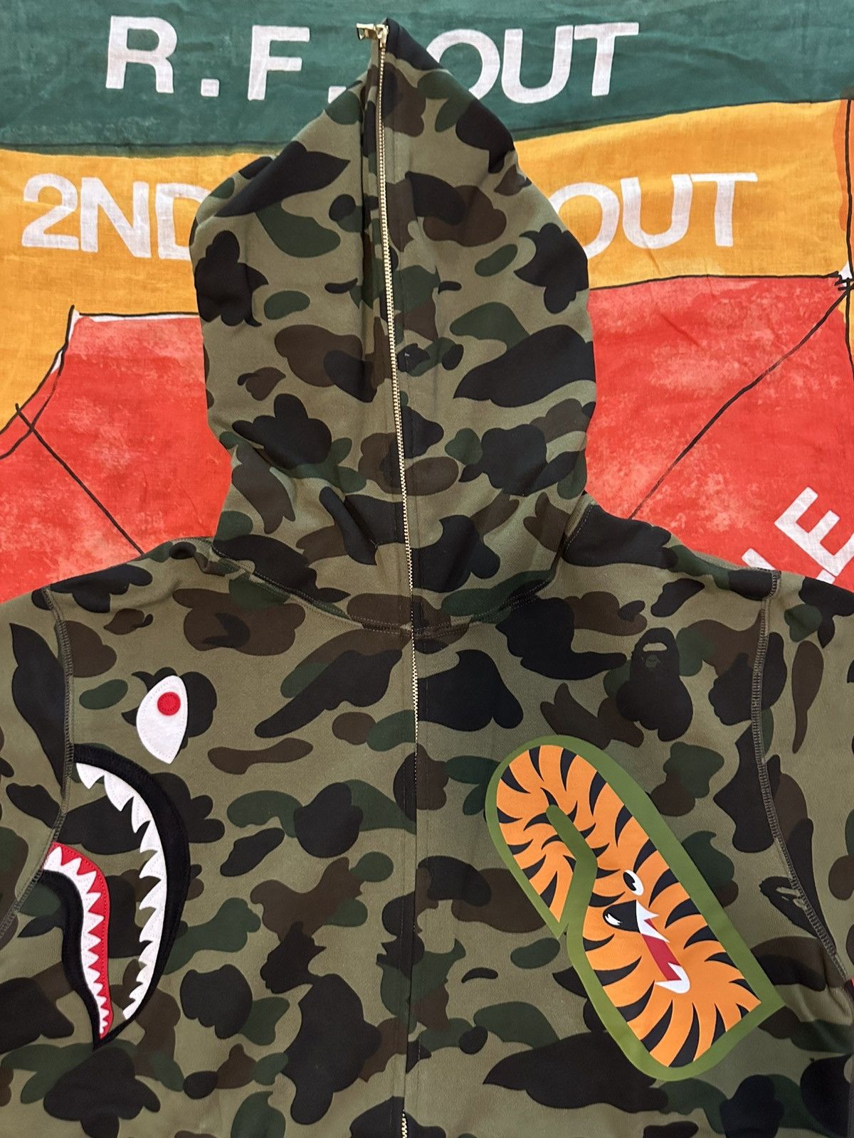 Bape BAPE 1st camo multi shark full zip hoodie Size US M / EU 48-50 / 2 - 3 Thumbnail