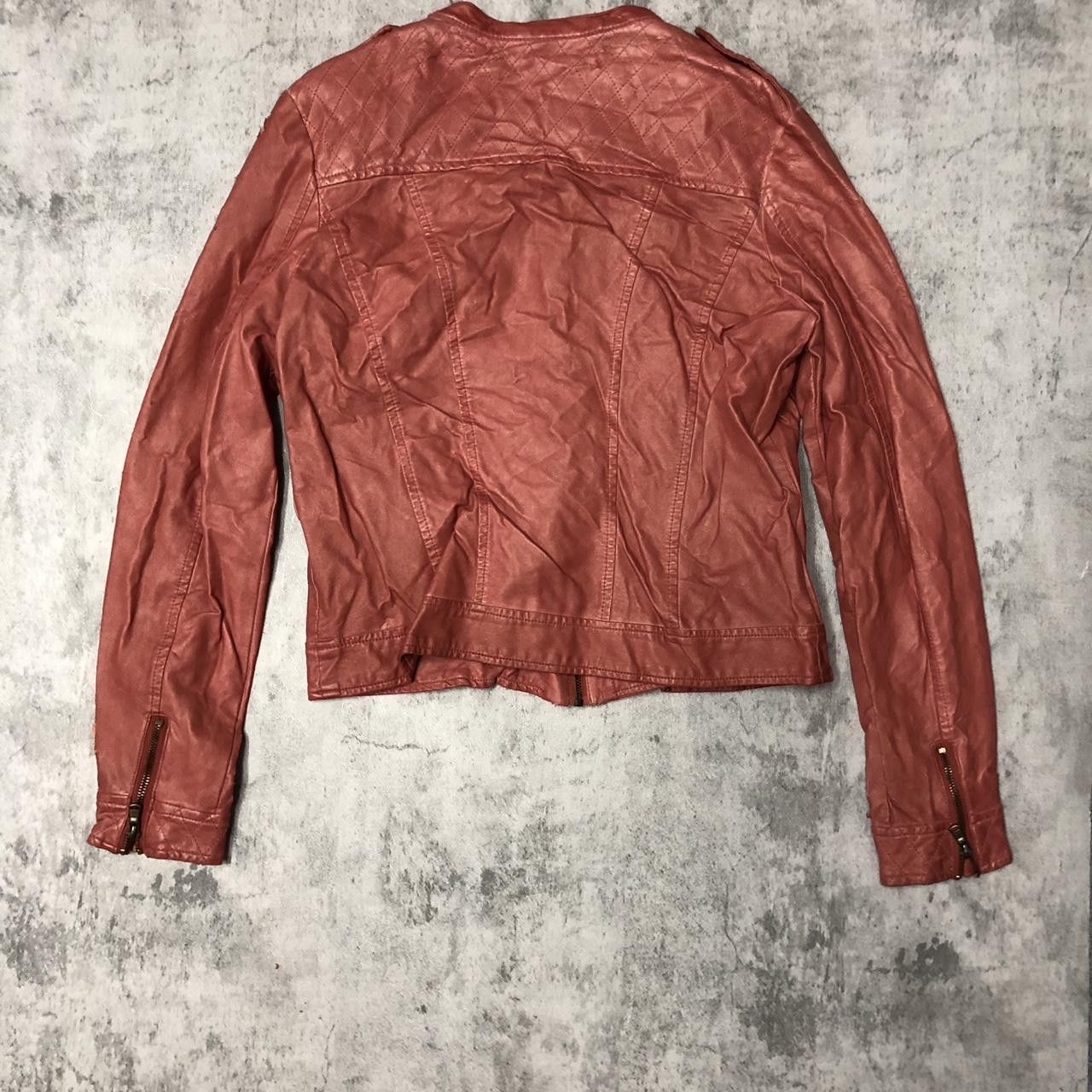 Other Red faux leather jacket with zipper details #streetwear Size US S / EU 44-46 / 1 - 3 Thumbnail