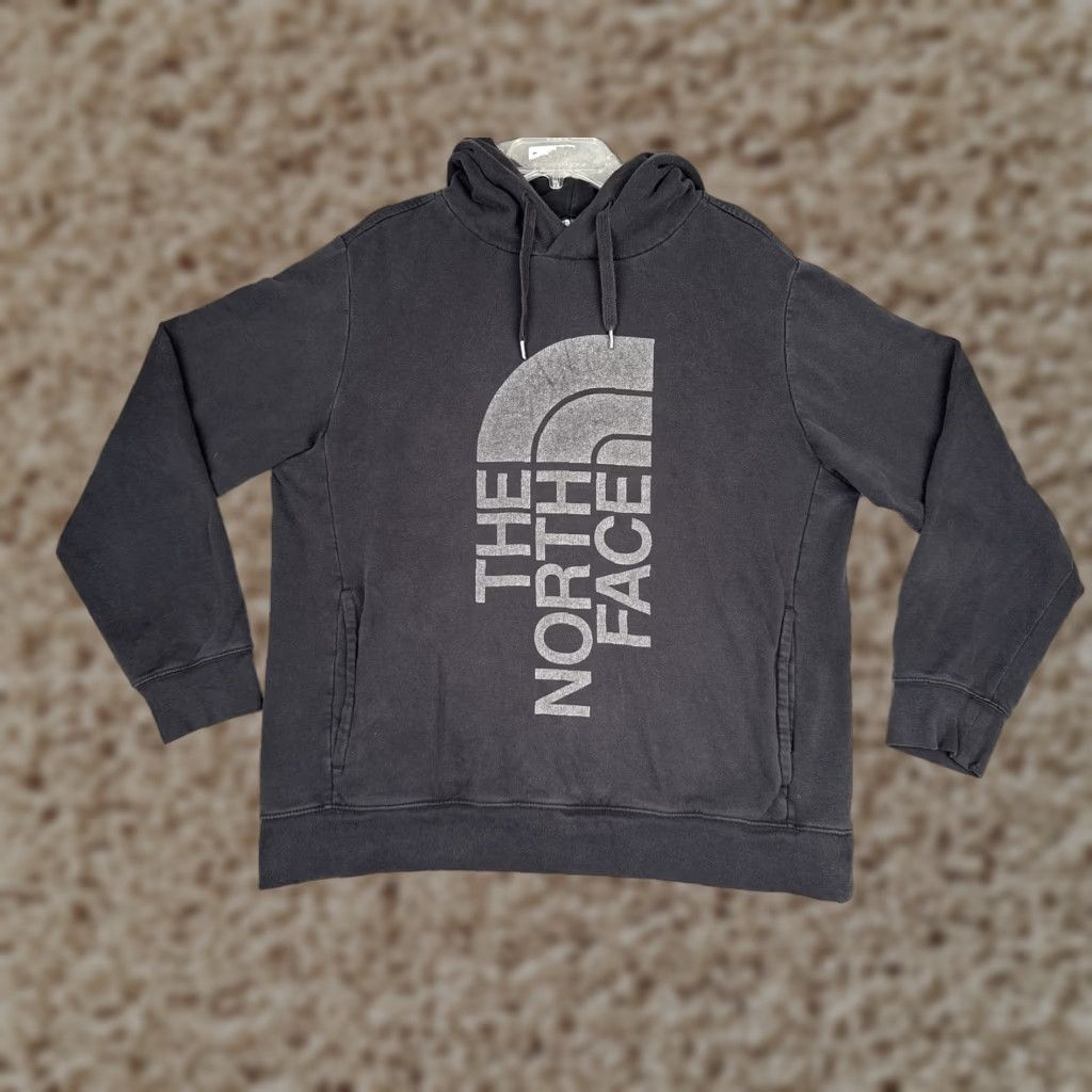 The North Face The North Face Hoodie Mens Large Black Logo Pullover Fleece Sweatshirt Graphic Print Size US L / EU 52-54 / 3 - 1 Thumbnail