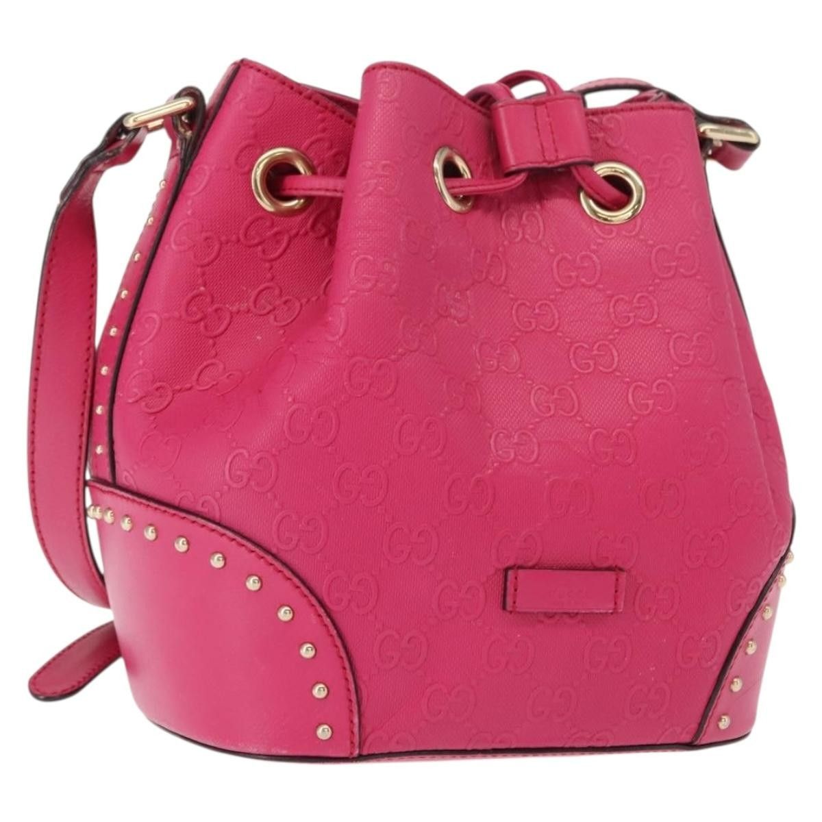 Gucci Bright Bucket Bag Diamante Leather