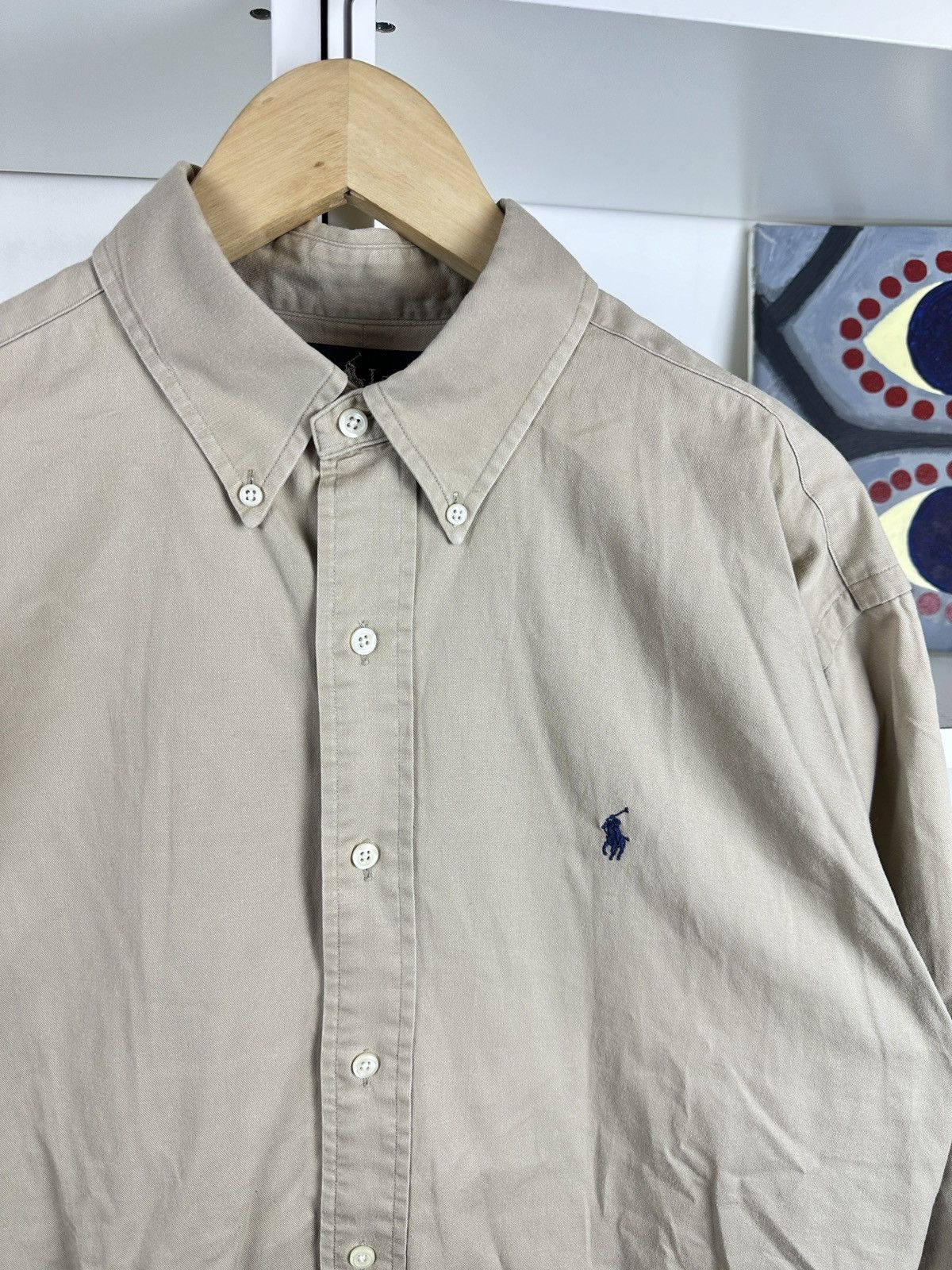 Polo Ralph Lauren Ralph Lauren beige blaire button up shirt Size US M / EU 48-50 / 2 - 2 Thumbnail