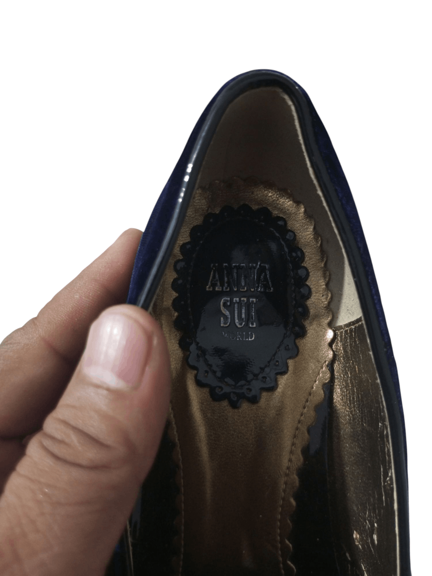 Anna Sui Vintage anna Sui velvet embroidery shoes Size US 7 / IT 37 - 10 Thumbnail
