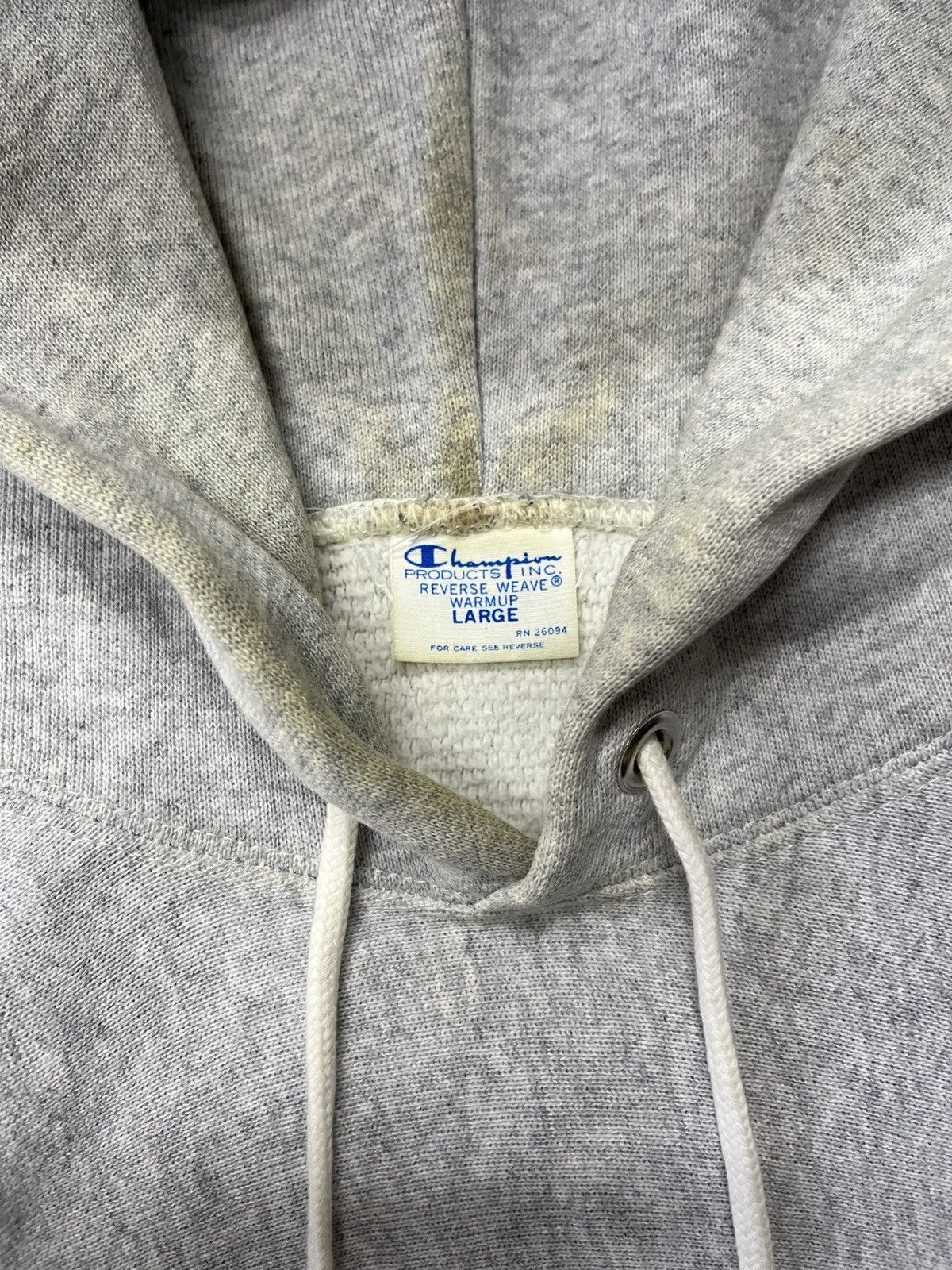 Champion × Vintage Vintage 1990’s Champion Reverse Weave Blank Hoodie Size US M / EU 48-50 / 2 - 3 Thumbnail