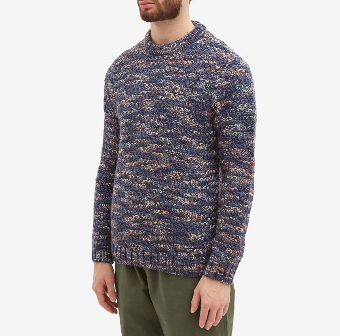 Folk Folk M Mixed Yarn Crew Knit Sweater - Ink Mix Size US S / EU 44-46 / 1 - 2 Thumbnail