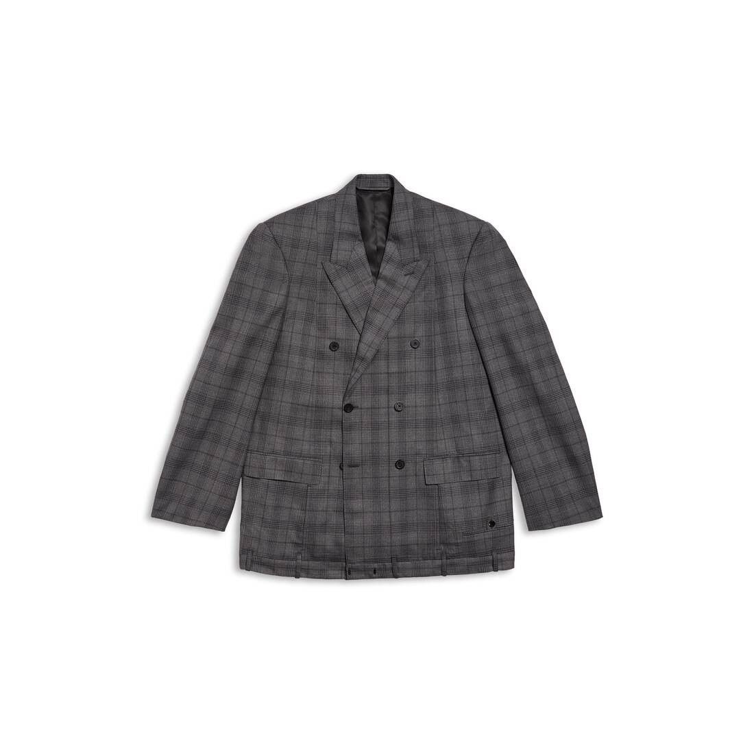 Balenciaga o1srvl11e1124 Deconstructed Jacket in Grey Size S / US 4 / IT 40 - 1 Thumbnail