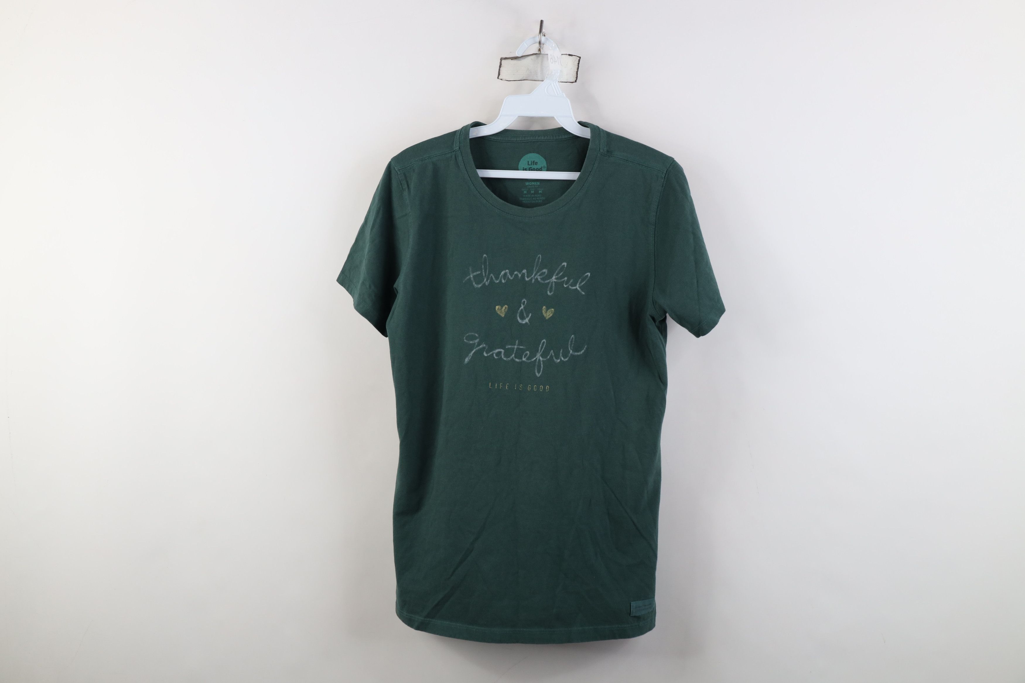 Life is Good Life Is Good Christmas Thankful & Grateful T-Shirt Size M / US 6-8 / IT 42-44 - 1 Thumbnail