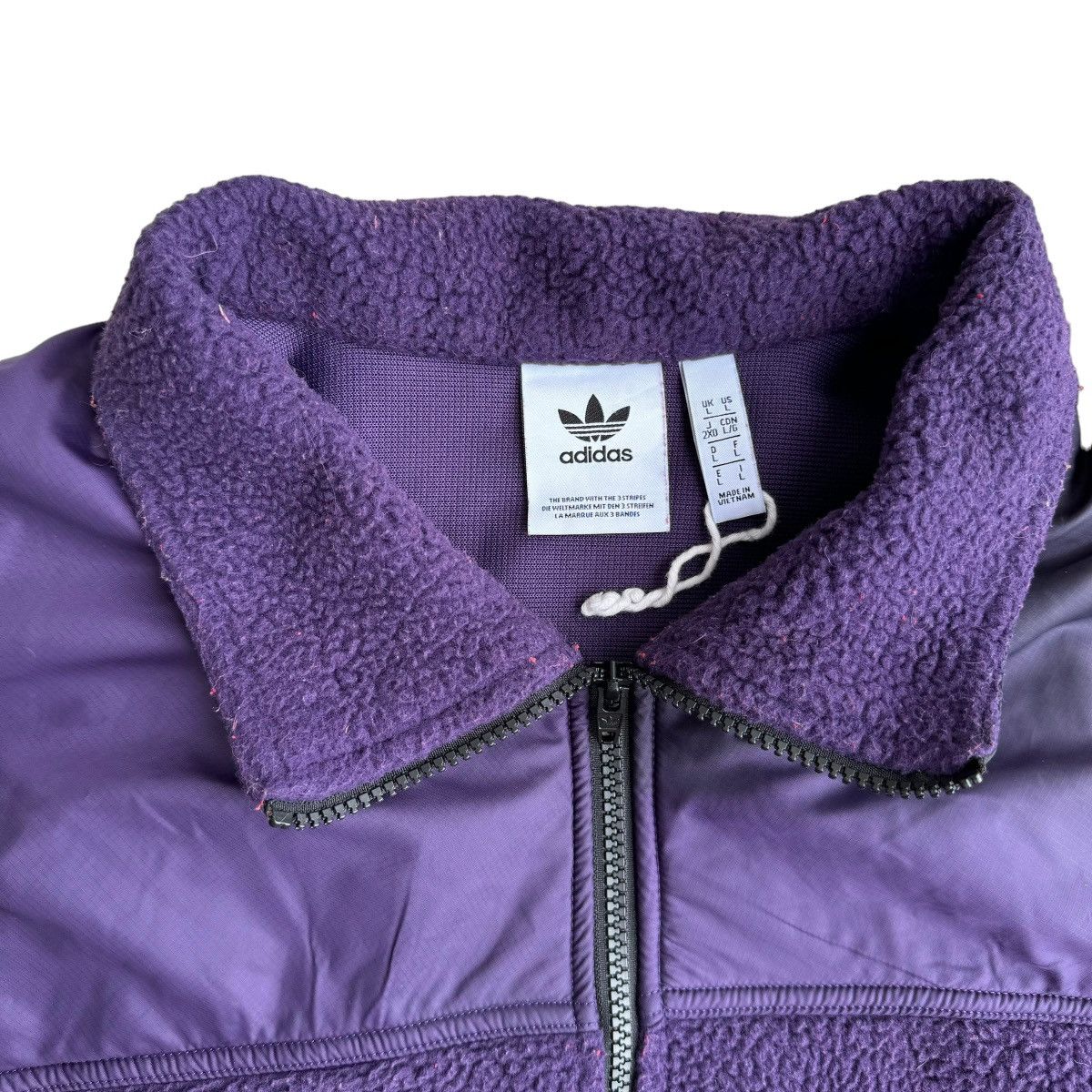 Adidas ADIDAS R.Y.V. Fleece Jacket Sherpa Outdoors Pullover Size US L / EU 52-54 / 3 - 2 Thumbnail
