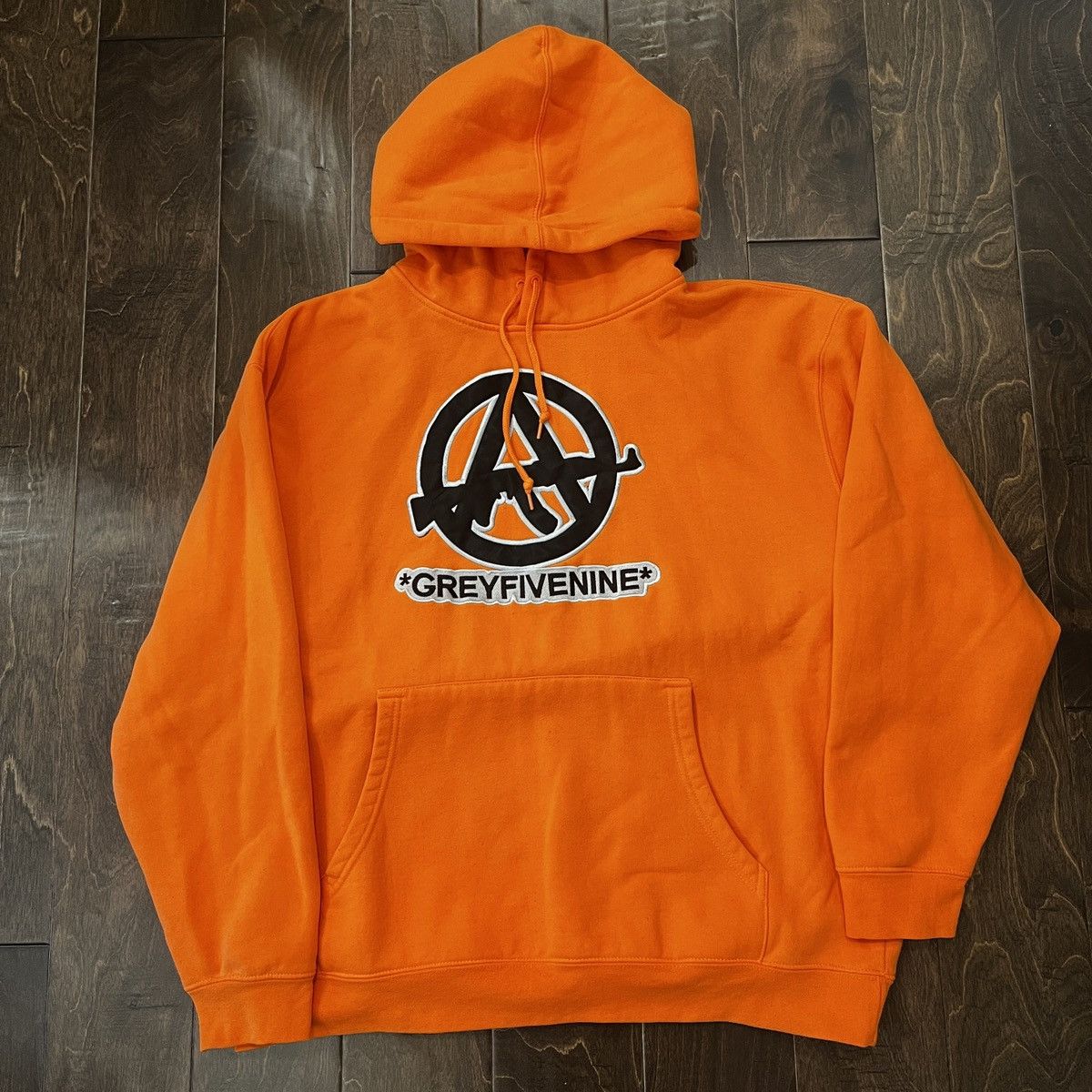 image of G59 Records Sz XL G59 Grey Five Nine Orange Hoodie Sucide Boys, Men's