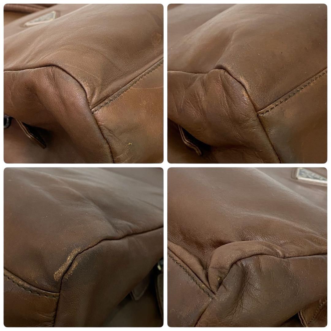 Prada Prada - Brown Leather Handbag Tessuto Size ONE SIZE - 4 Thumbnail