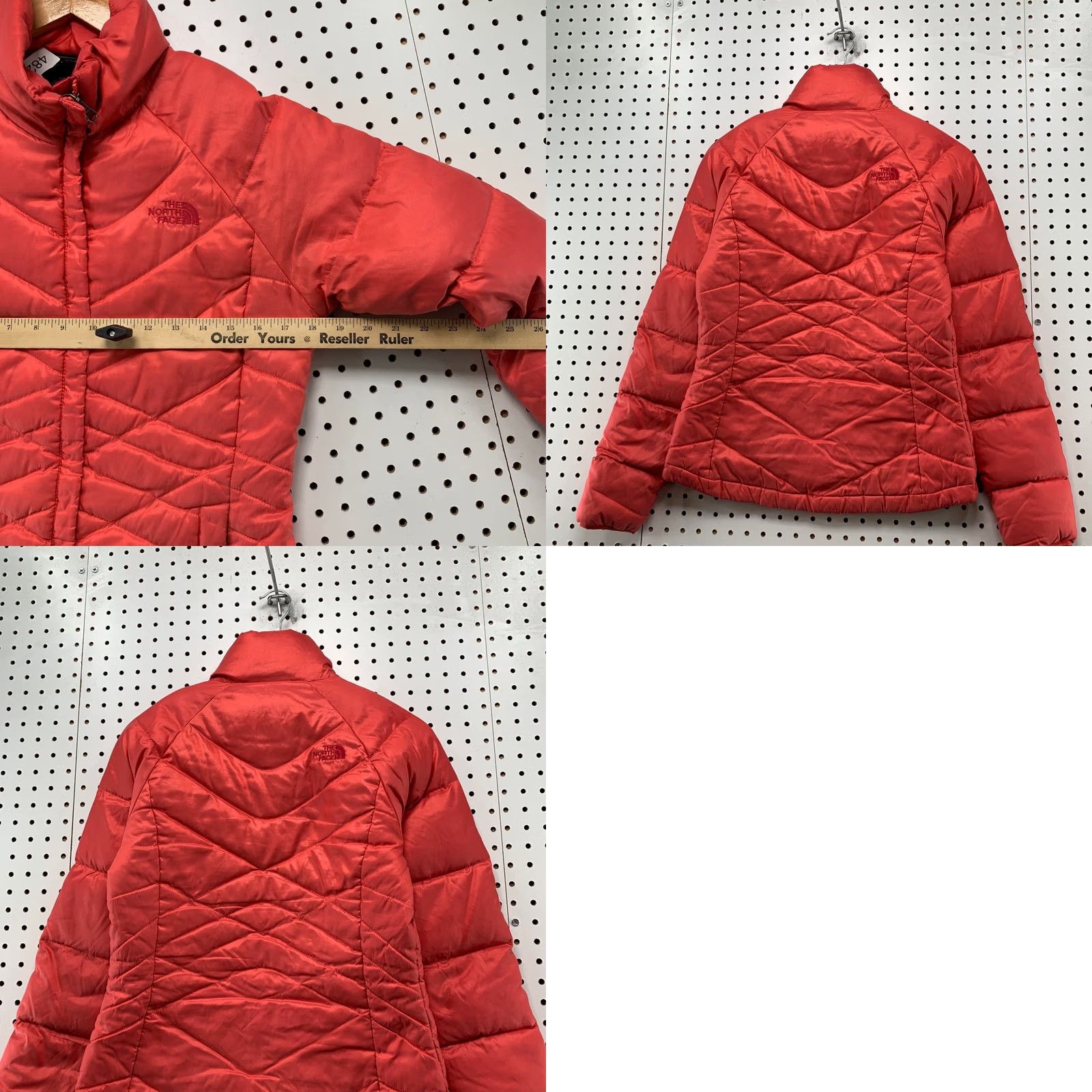 The North Face The North Face 550 Down Puffer Jacket Womens Small Red Quilted Winter Size S / US 4 / IT 40 - 9 Thumbnail