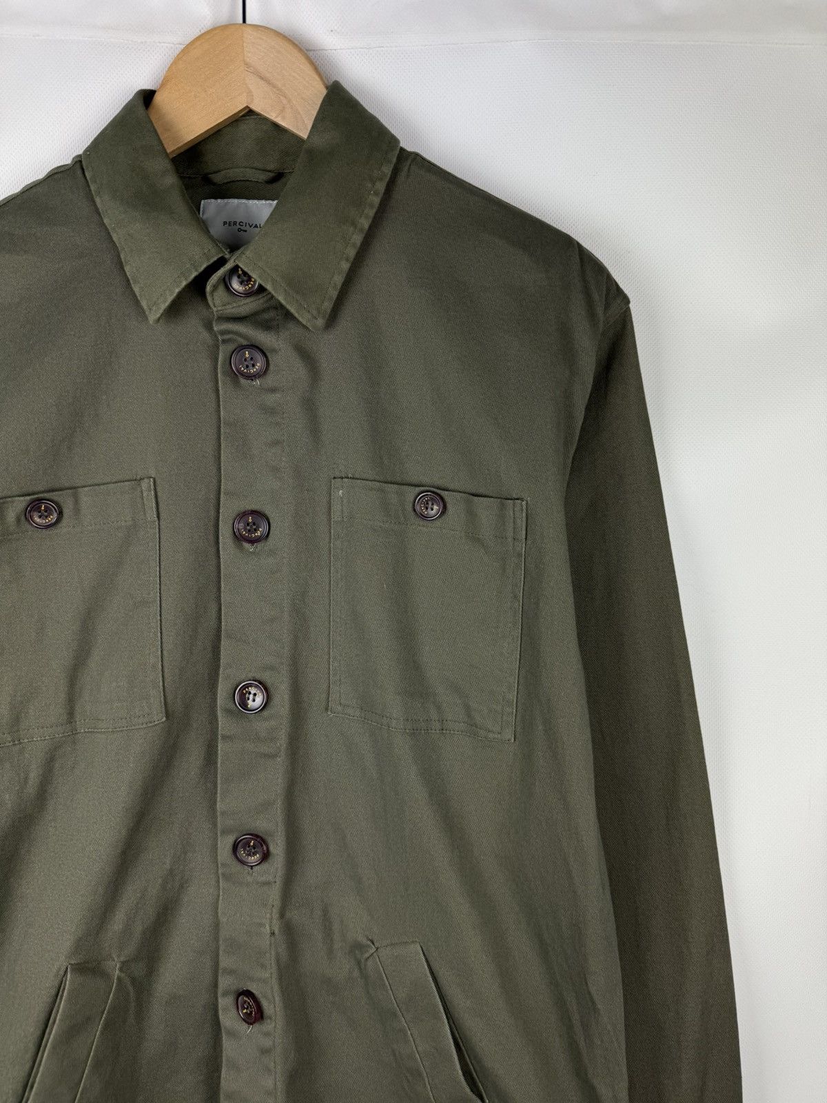 Percival Percival Men’s Military Style Overshirt Jacket Size M Size US M / EU 48-50 / 2 - 5 Thumbnail