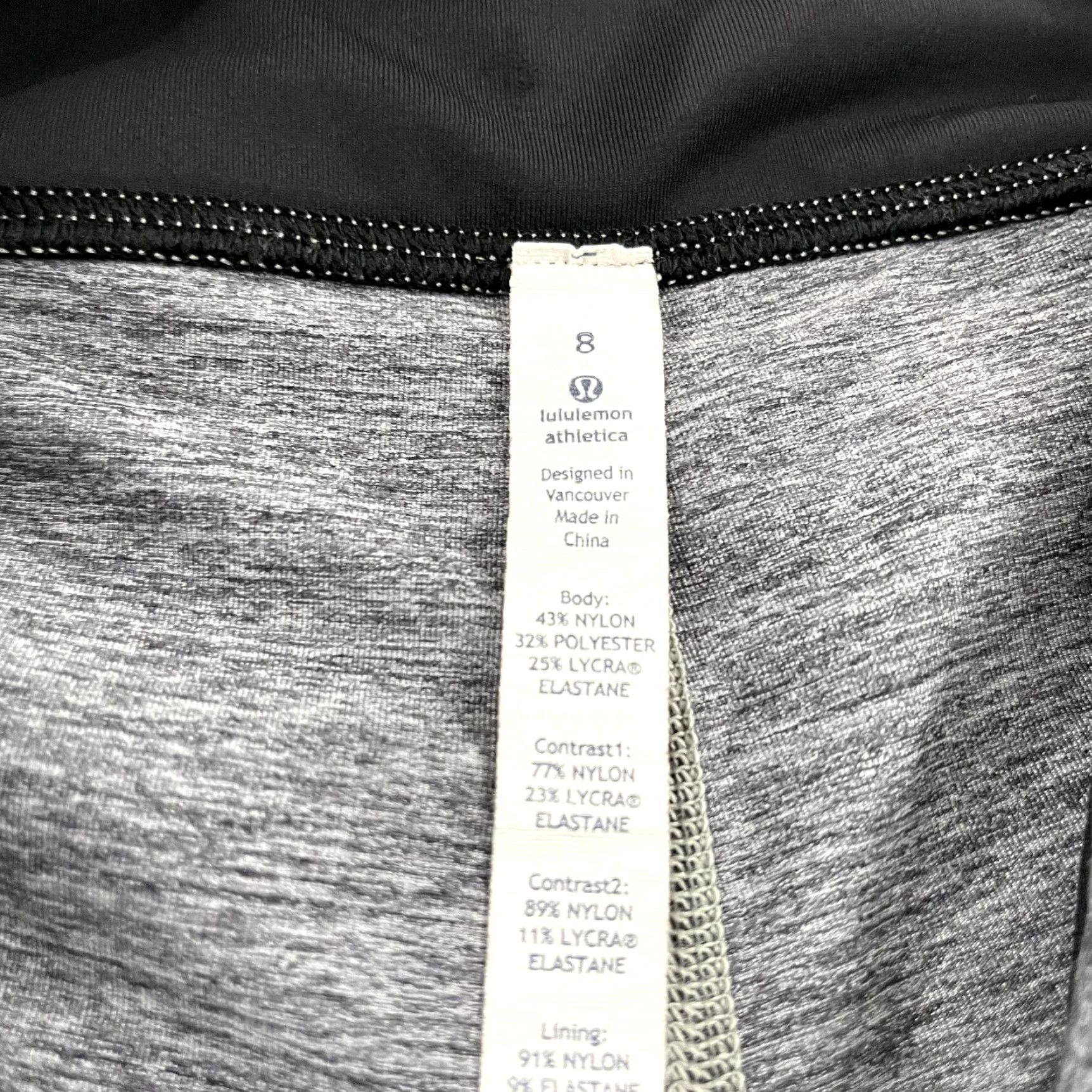 Lululemon LULULEMON Leggings Women Size 8 PACE RIVAL CROP 22" Yoga Running Pocket Gray Cropped Athletic Size 30" / US 8 / IT 44 - 4 Thumbnail