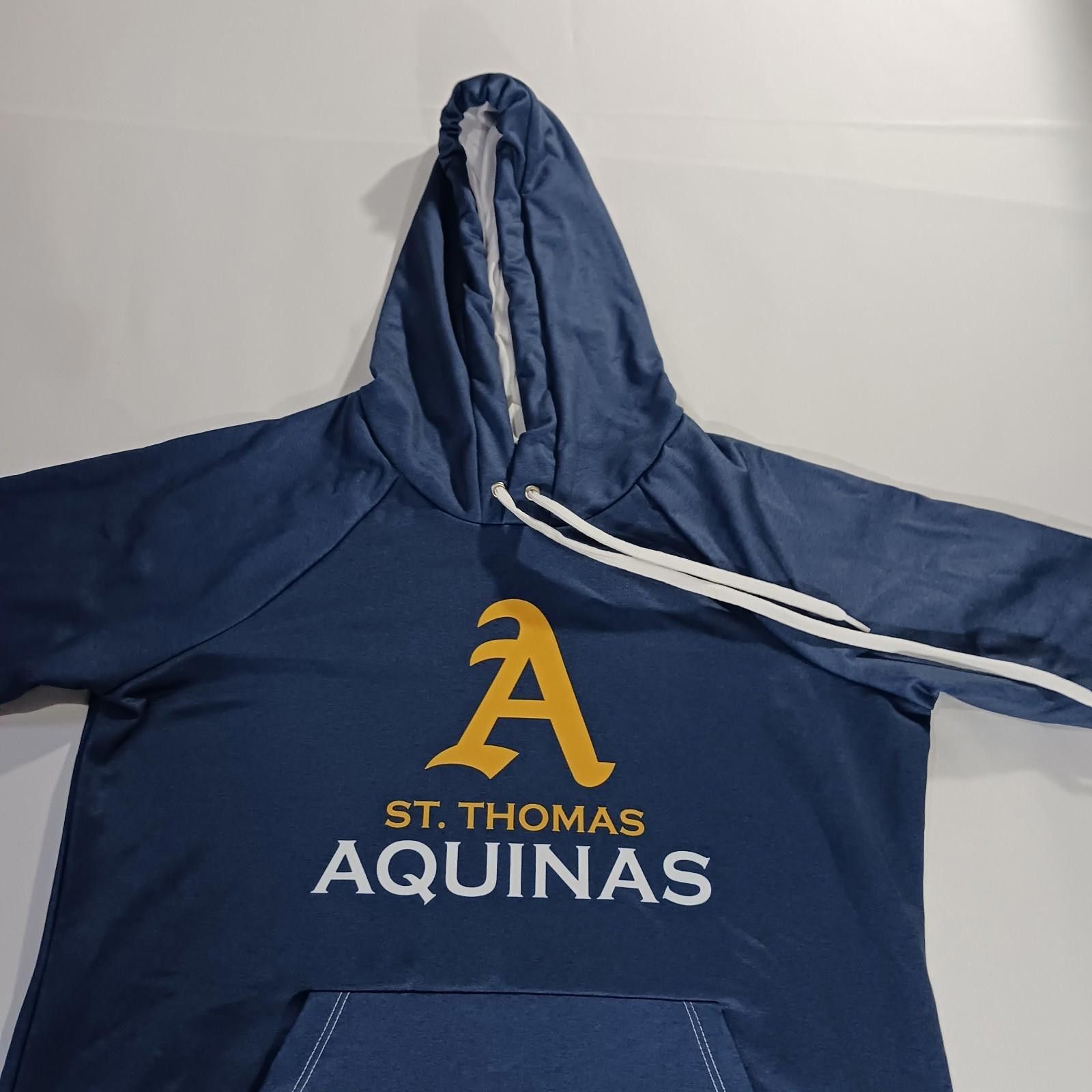 Designer Fanthread St. Thomas Aquinas Men's Blue Hoodie Sweatshirt M Size M / US 6-8 / IT 42-44 - 10 Thumbnail