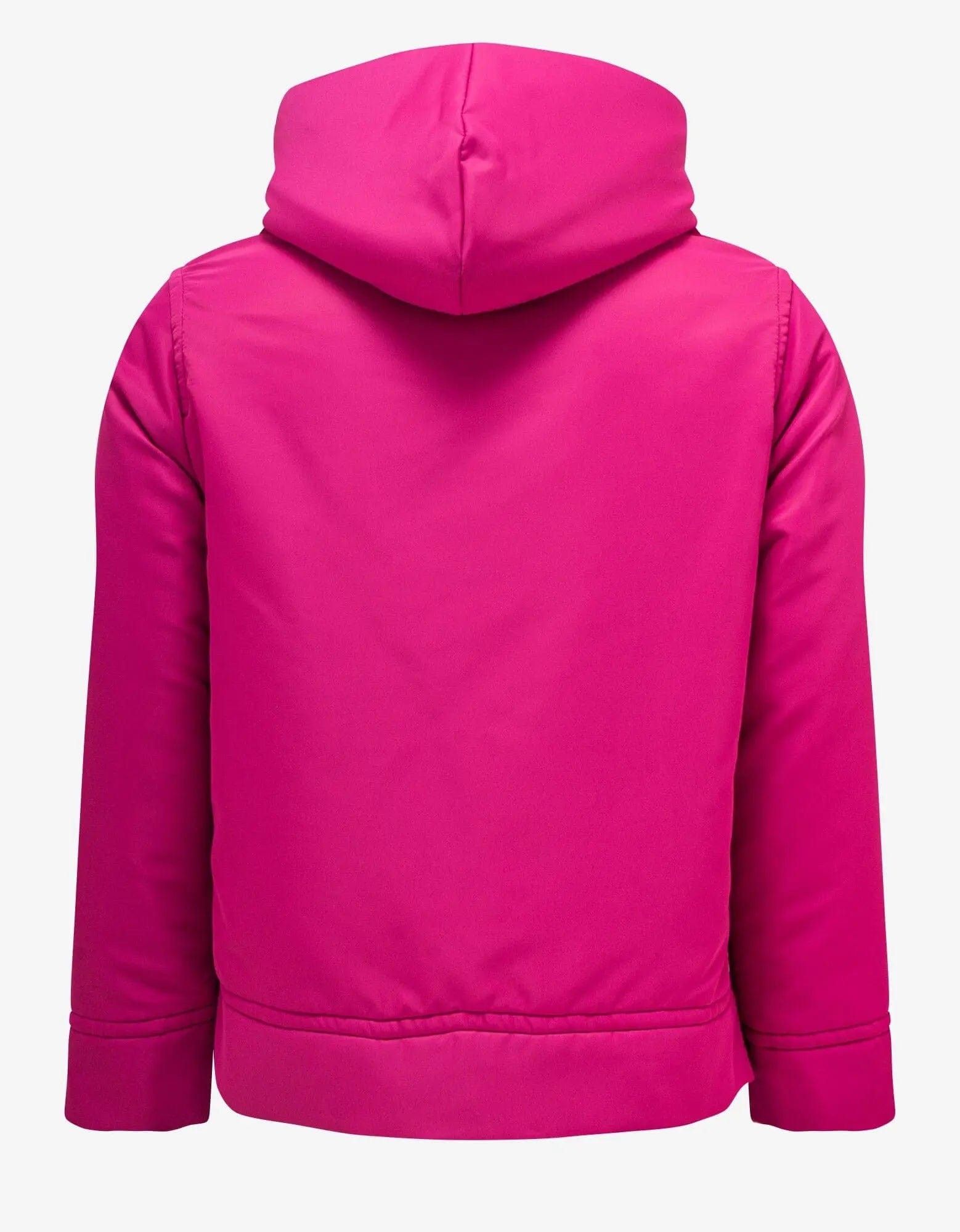 Valentino Valentino Garavani Pink PP Stud Detail Nylon Hoodie Size US M / EU 48-50 / 2 - 2 Thumbnail