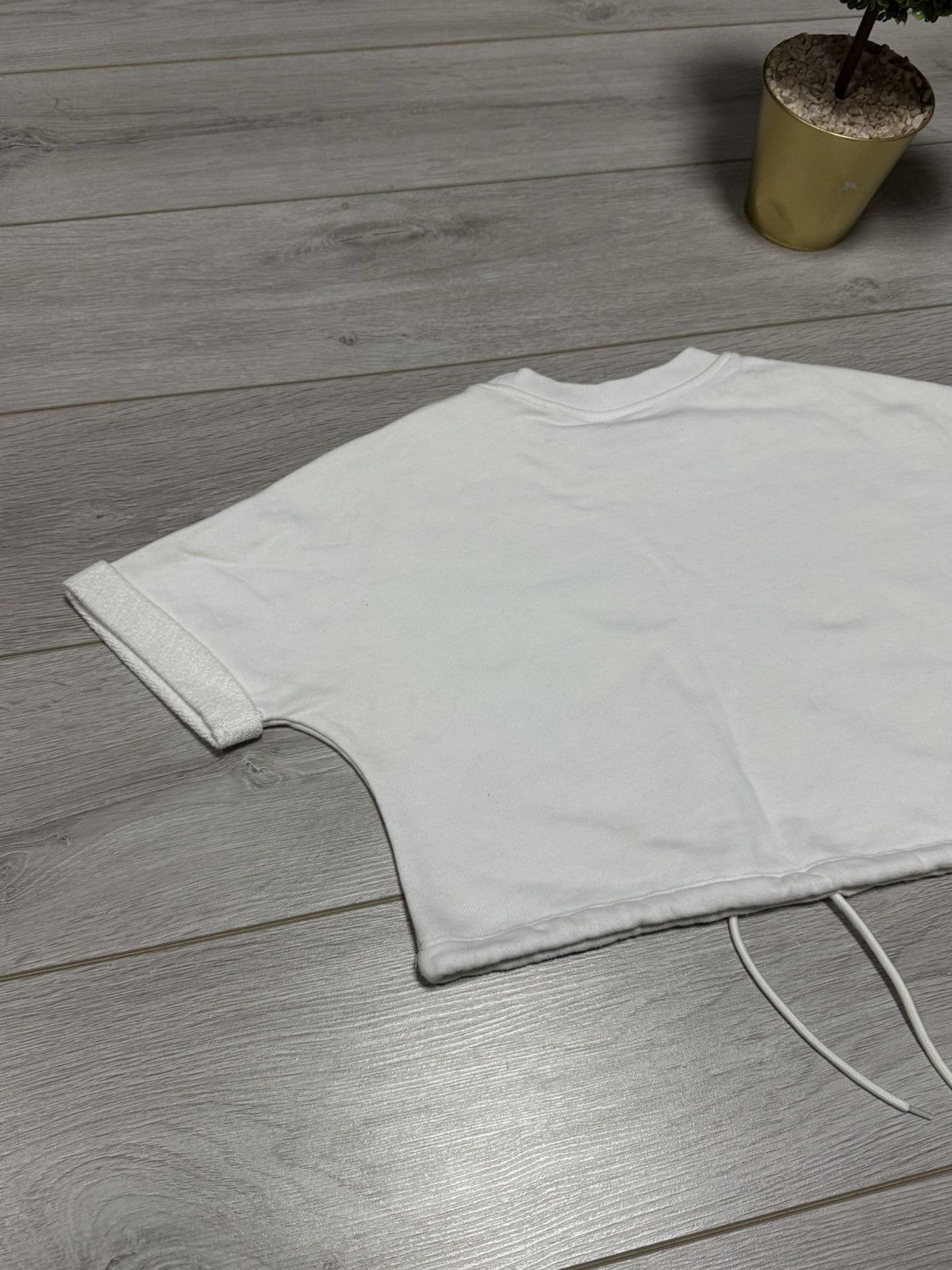 Prada Prada Milano crop top triangle logo tab sweatshirt Size L / US 10 / IT 46 - 10 Thumbnail