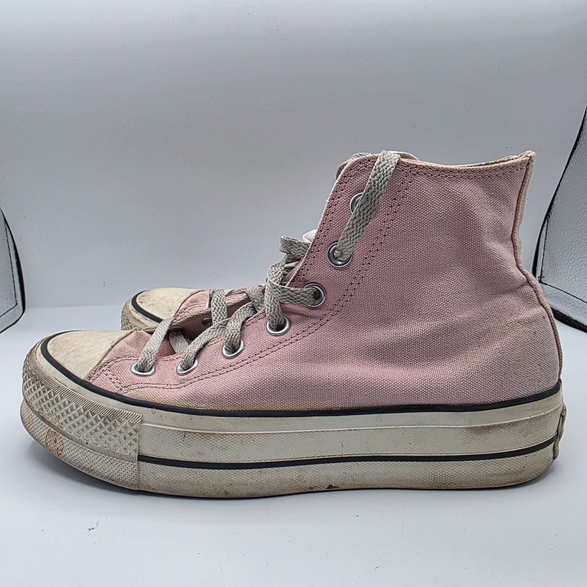 Converse Converse All Star High Top Womens Size 7 Pink Lace Up Platfo Size US 7 / IT 37 - 13 Thumbnail