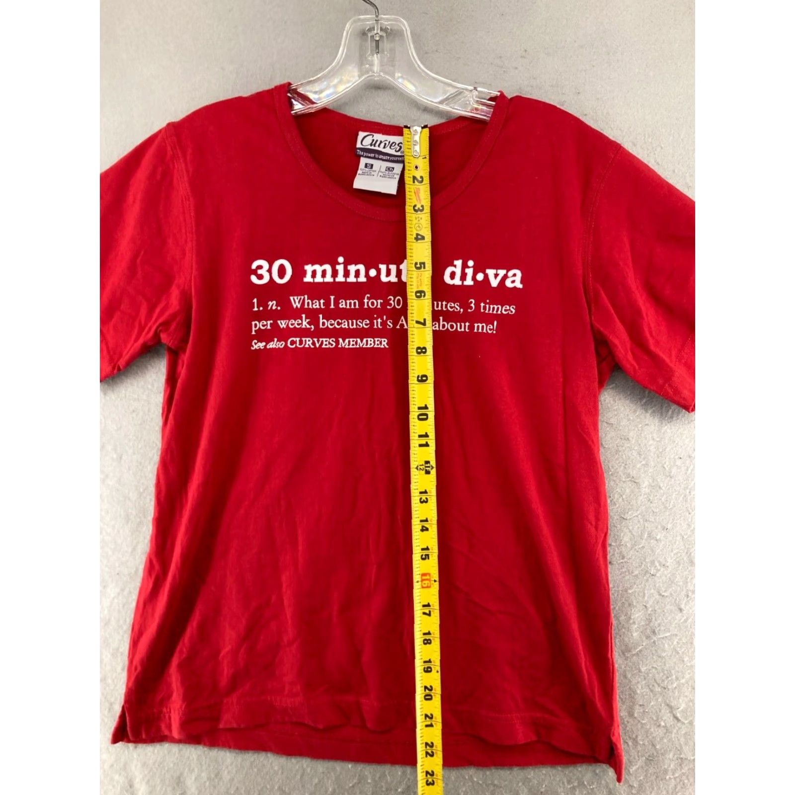 Vintage VINTAGE Curves T-Shirt Small Red Solid Workout Cap Sleeve Womens Size S / US 4 / IT 40 - 3 Thumbnail