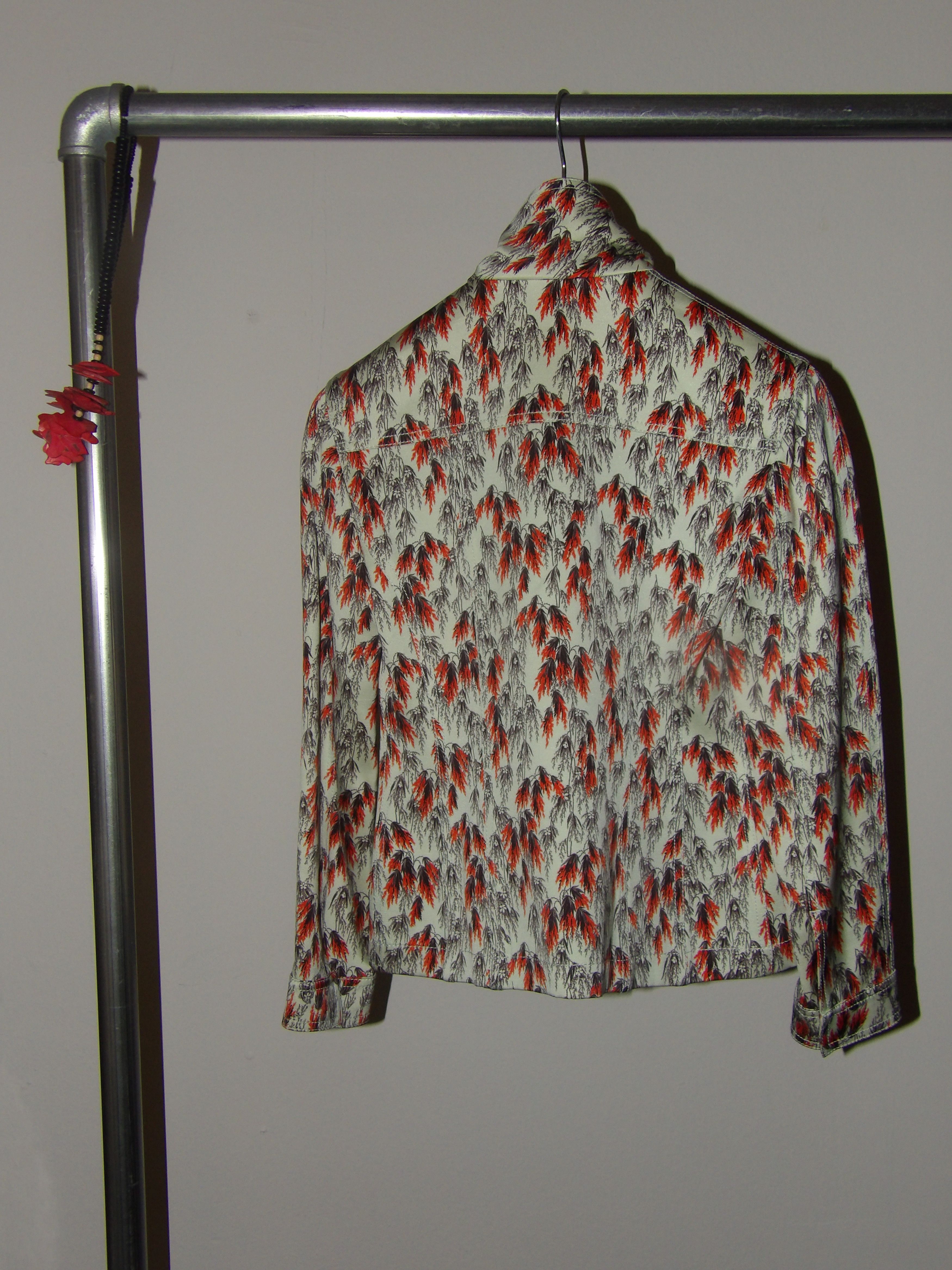 Dior Raf Simons for Christian Dior Sample Silk/Wool Jacket Size XS / US 0-2 / IT 36-38 - 2 Thumbnail