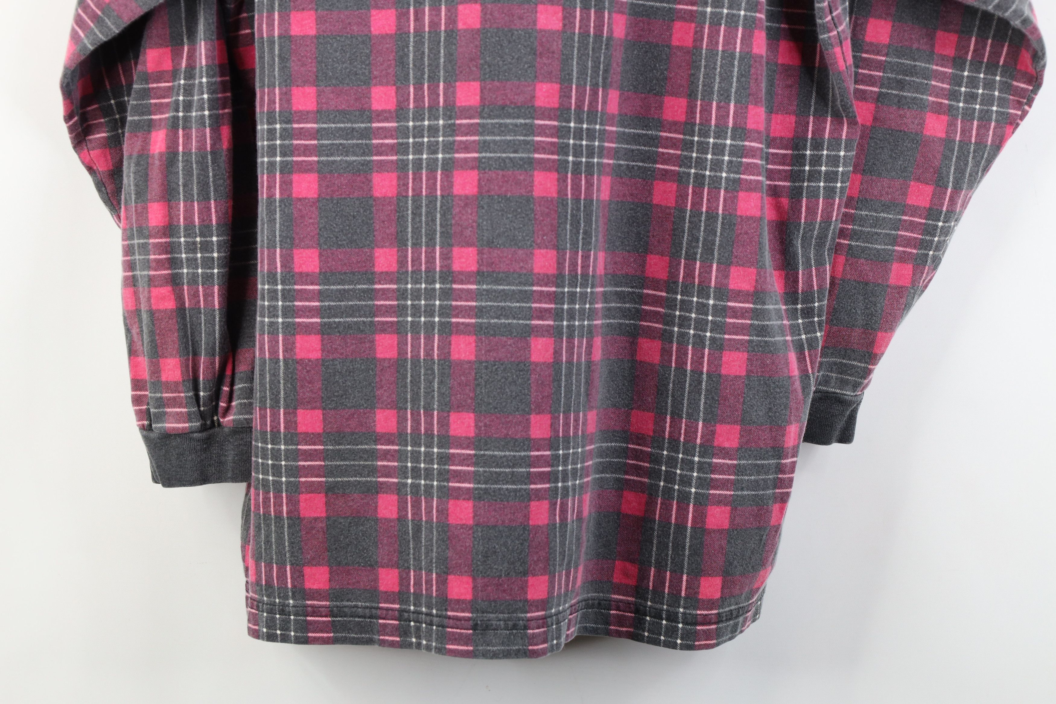 Vintage Vintage 90s Streetwear Collar Long Sleeve Rugby Polo Plaid Size XL / US 12-14 / IT 48-50 - 14 Thumbnail