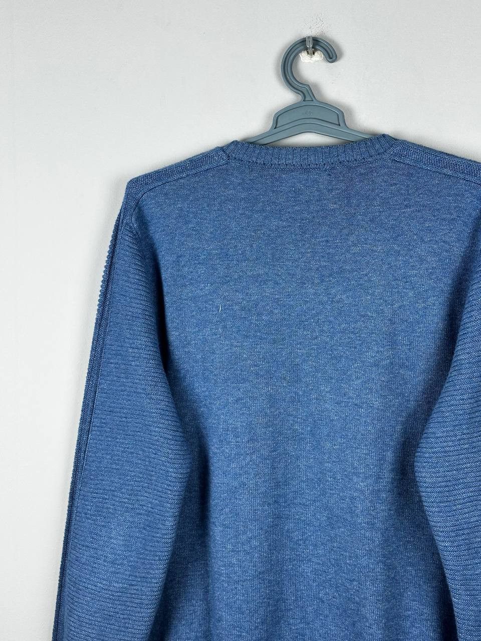 Mr P. Mr. P Blue Heavyweignt Knitted Casual Pullover Sweater Size US XL / EU 56 / 4 - 12 Thumbnail