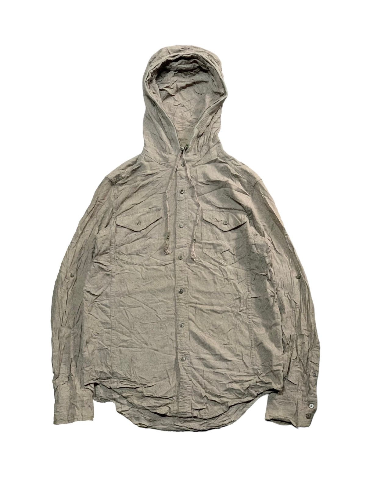 If Six Was Nine × Le Grande Bleu (L.G.B.) 💥ARCHIVE💥Y2k G.O.A Button Up Shirt With Hooded Size US M / EU 48-50 / 2 - 1 Thumbnail