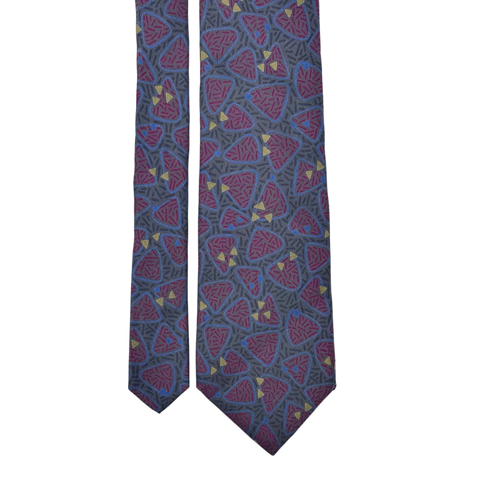 Saint Laurent Paris YSL Abstract Pattern Tie Size ONE SIZE - 1 Thumbnail