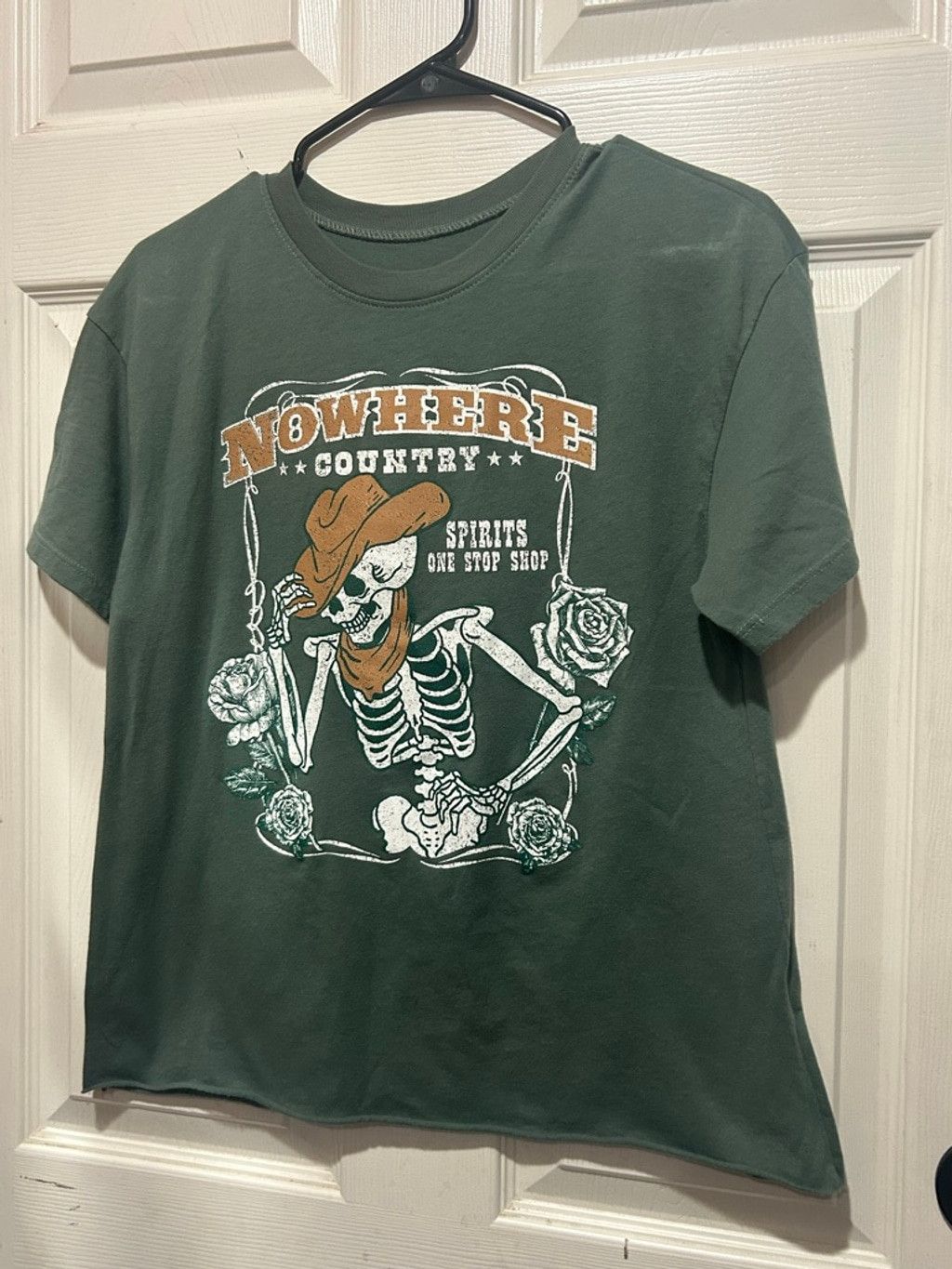 A.W.A.K.E. MODE AWAKE Green Nowhere Country Skeleton Short Sleeve Tee M Size M / US 6-8 / IT 42-44 - 2 Thumbnail