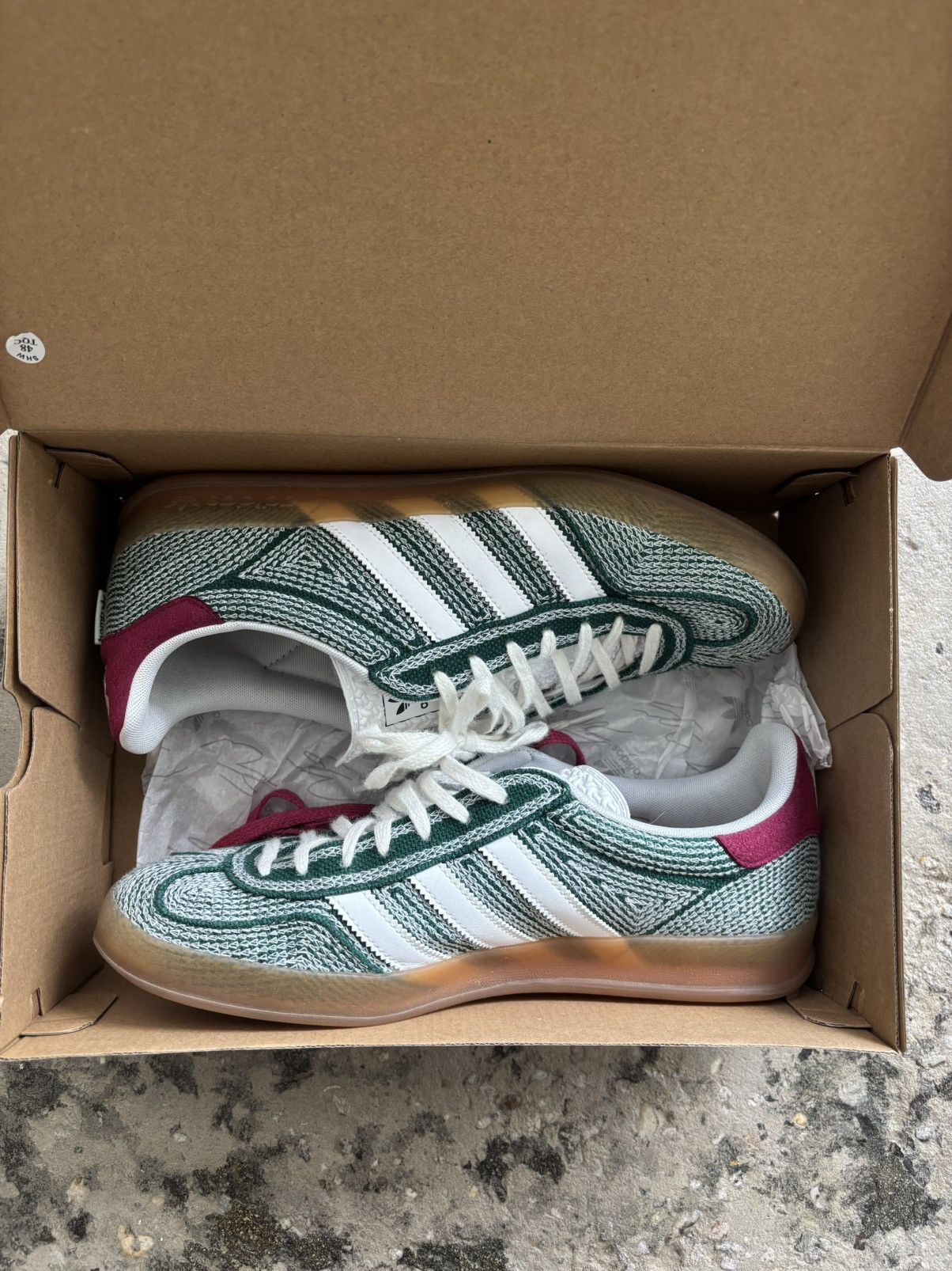 Adidas sean wotherspoon gazelle green hemp