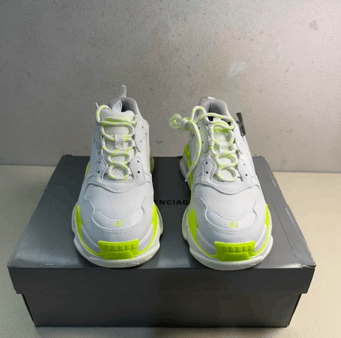 Balenciaga Balenciaga low-top dad shoes men's fluorescent yellow Size US 9 / EU 42 - 2 Thumbnail