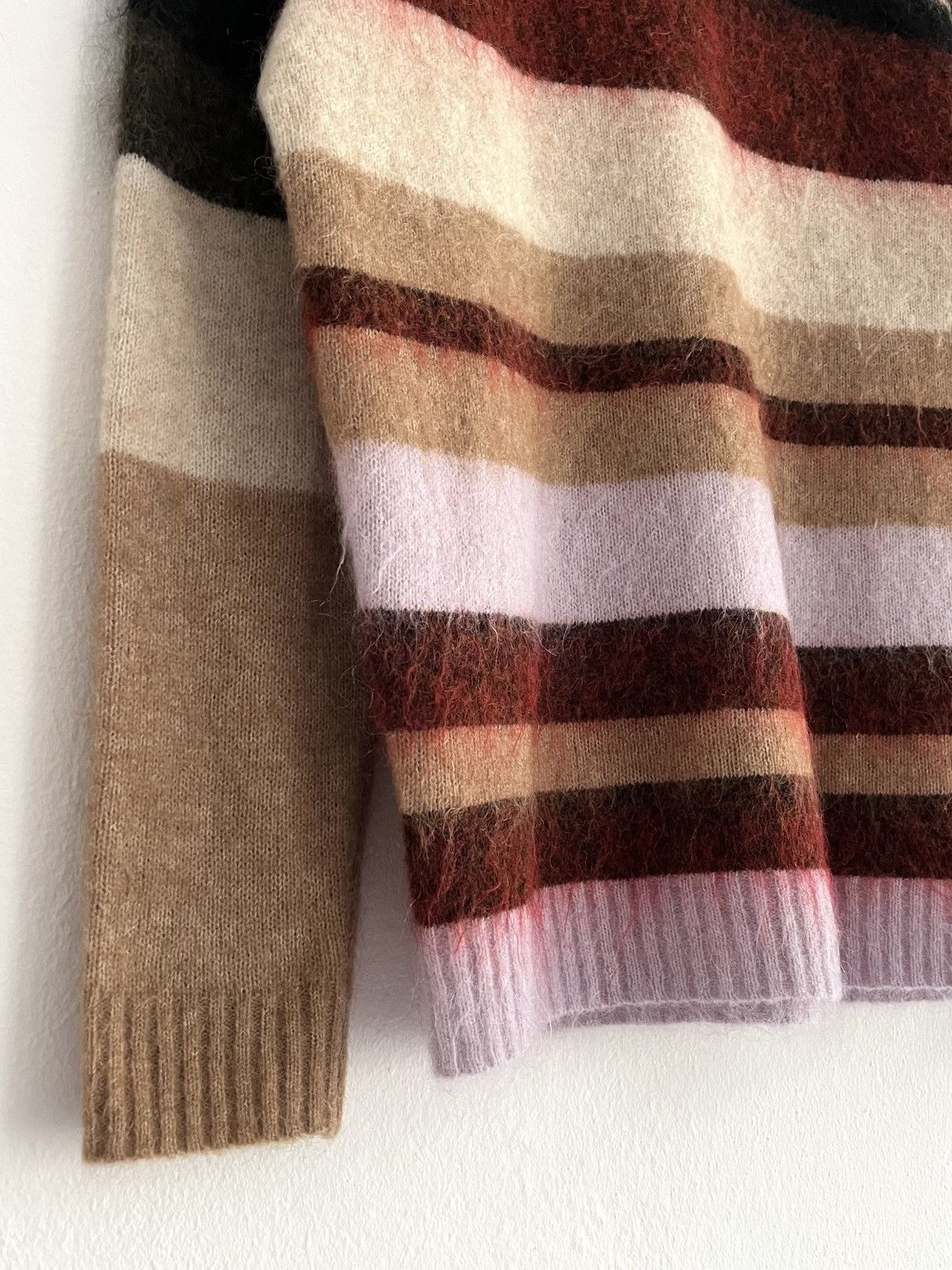 Acne Studios Acne Studios Striped Wool Mohair Multicolor Knit Sweater Size XS / US 0-2 / IT 36-38 - 4 Thumbnail
